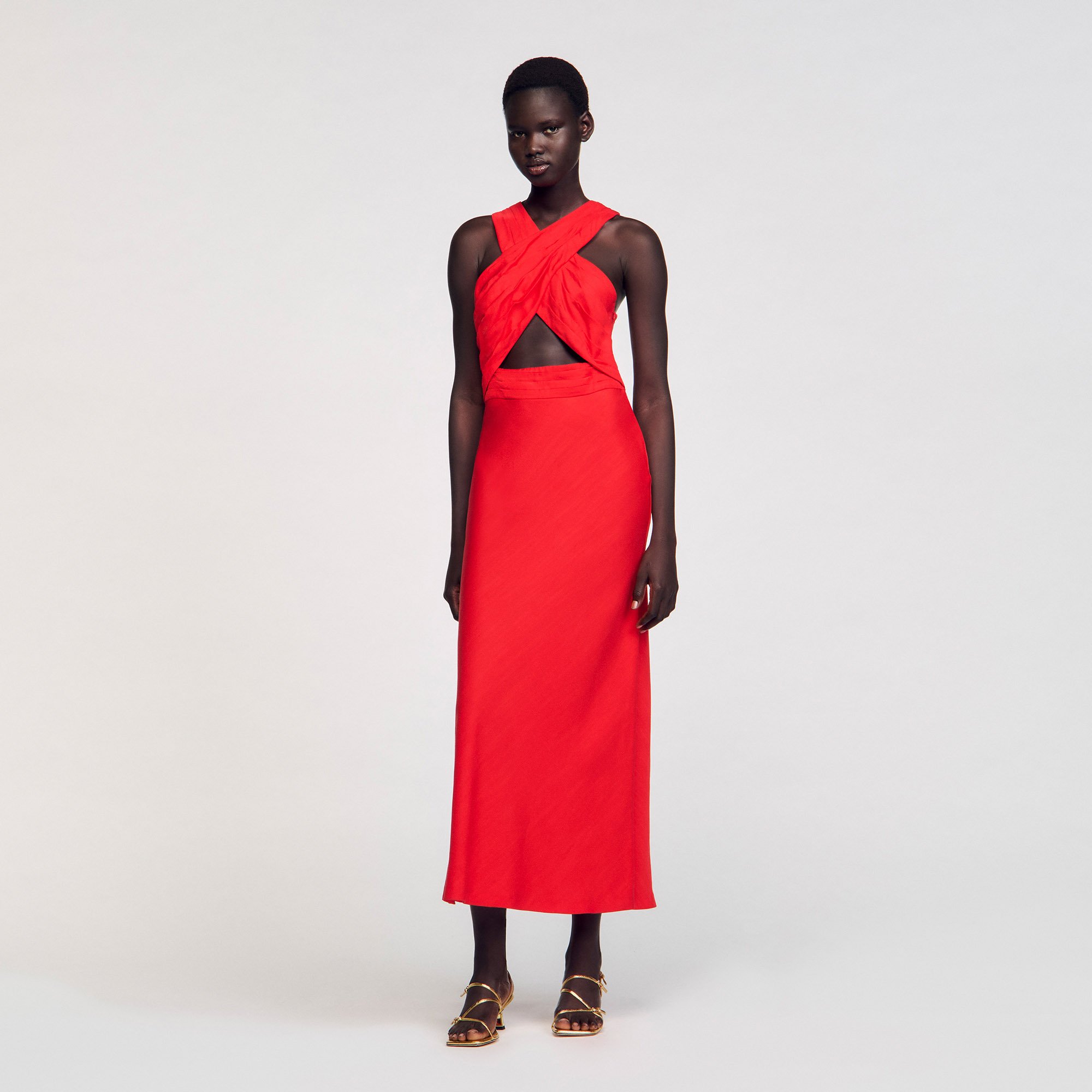 Maxi wraparound dress
