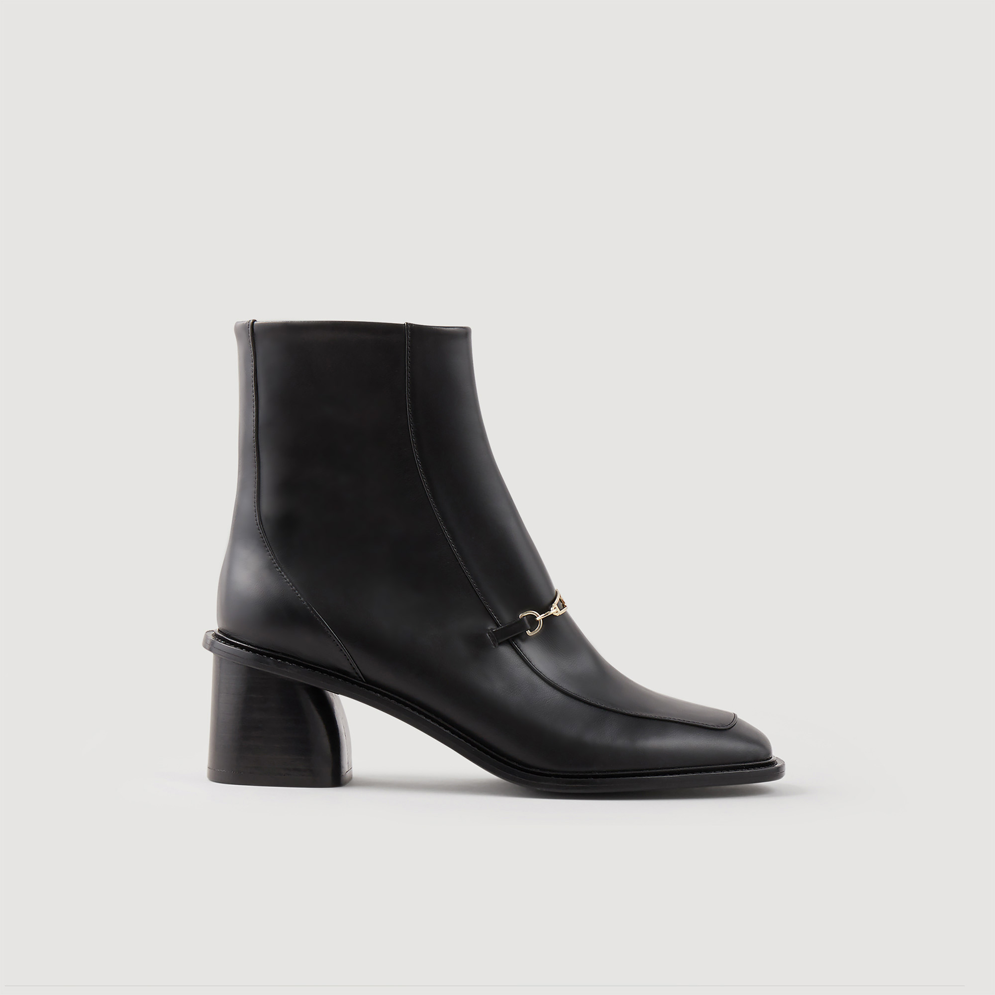Sandro Leather Ankle Boots