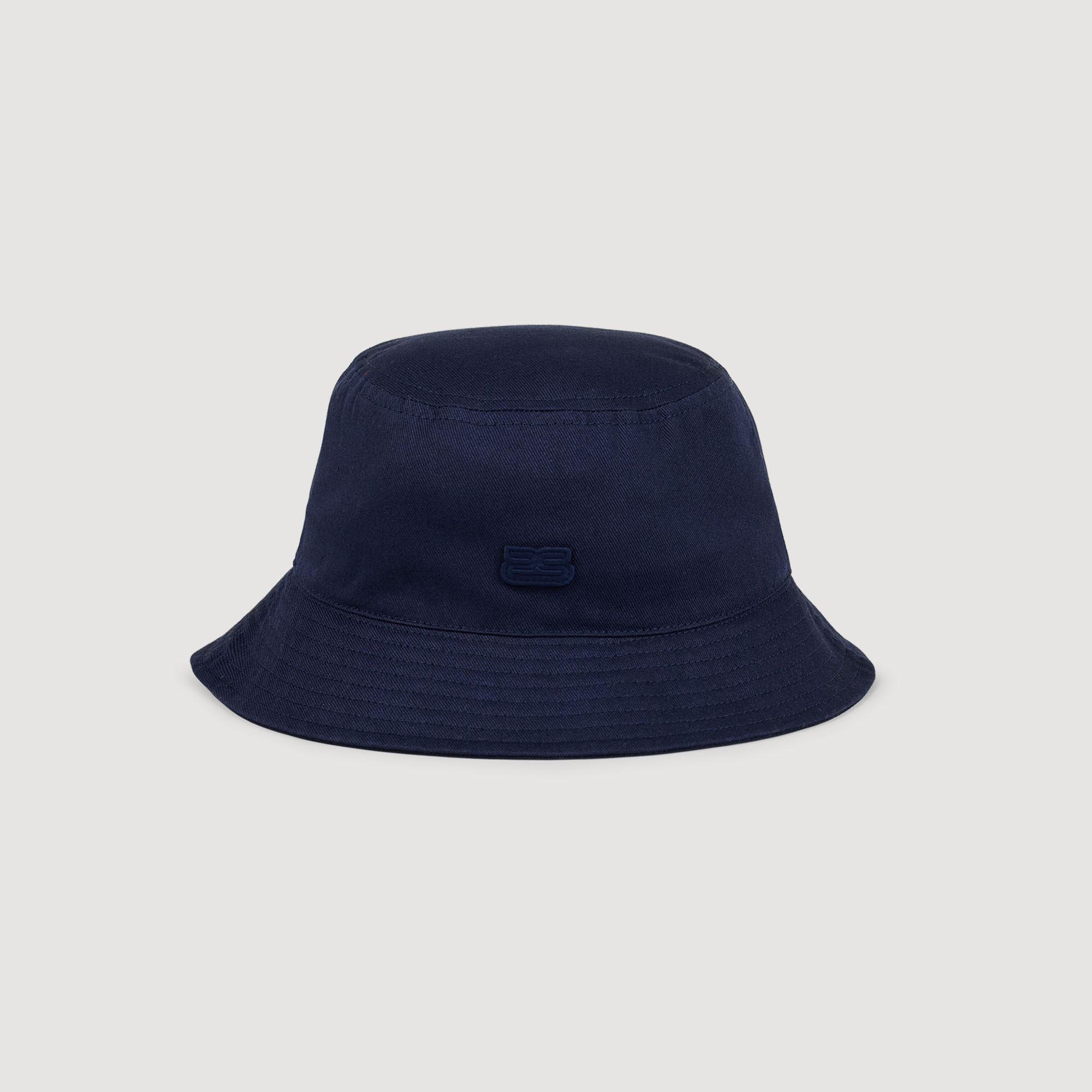 Cotton bucket hat with patch