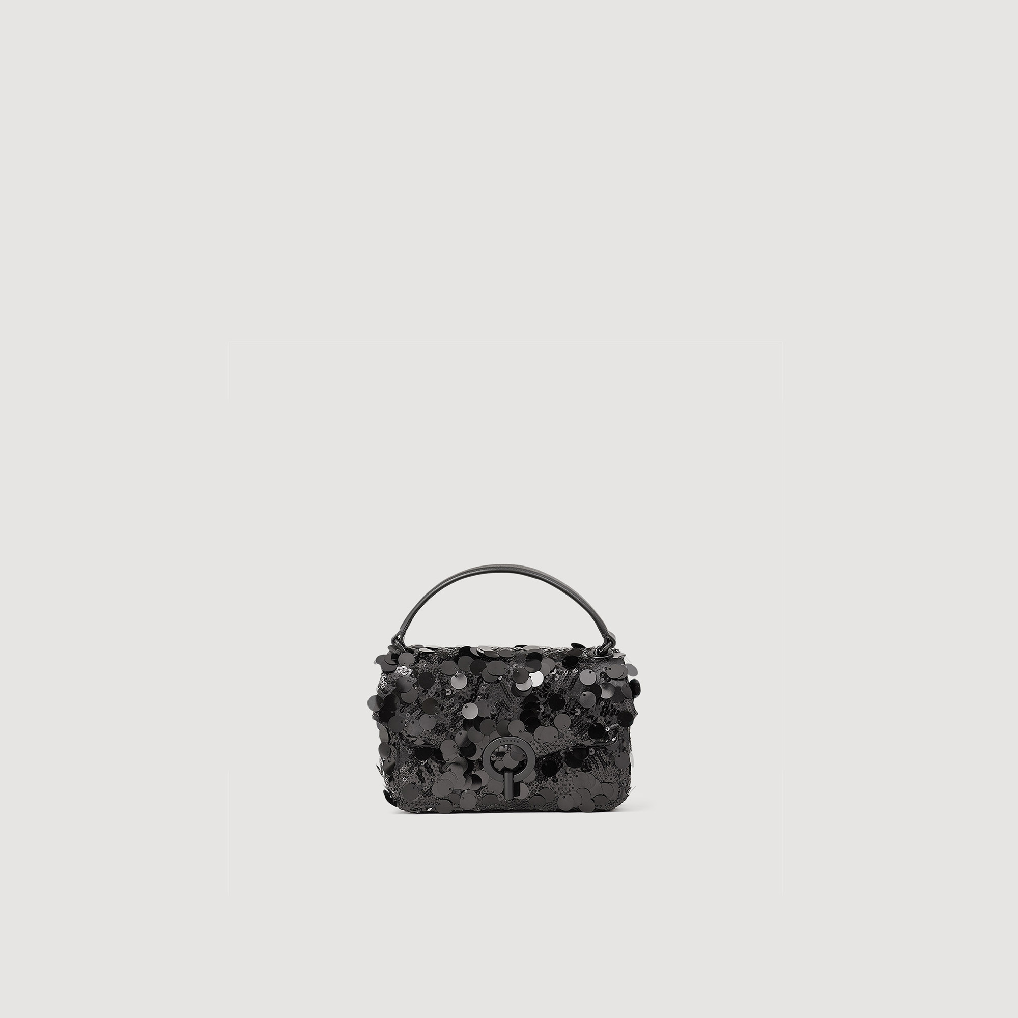 Sandro polyester Lining: The classic YZA bag now comes in a mini version embellished with maximum sequins