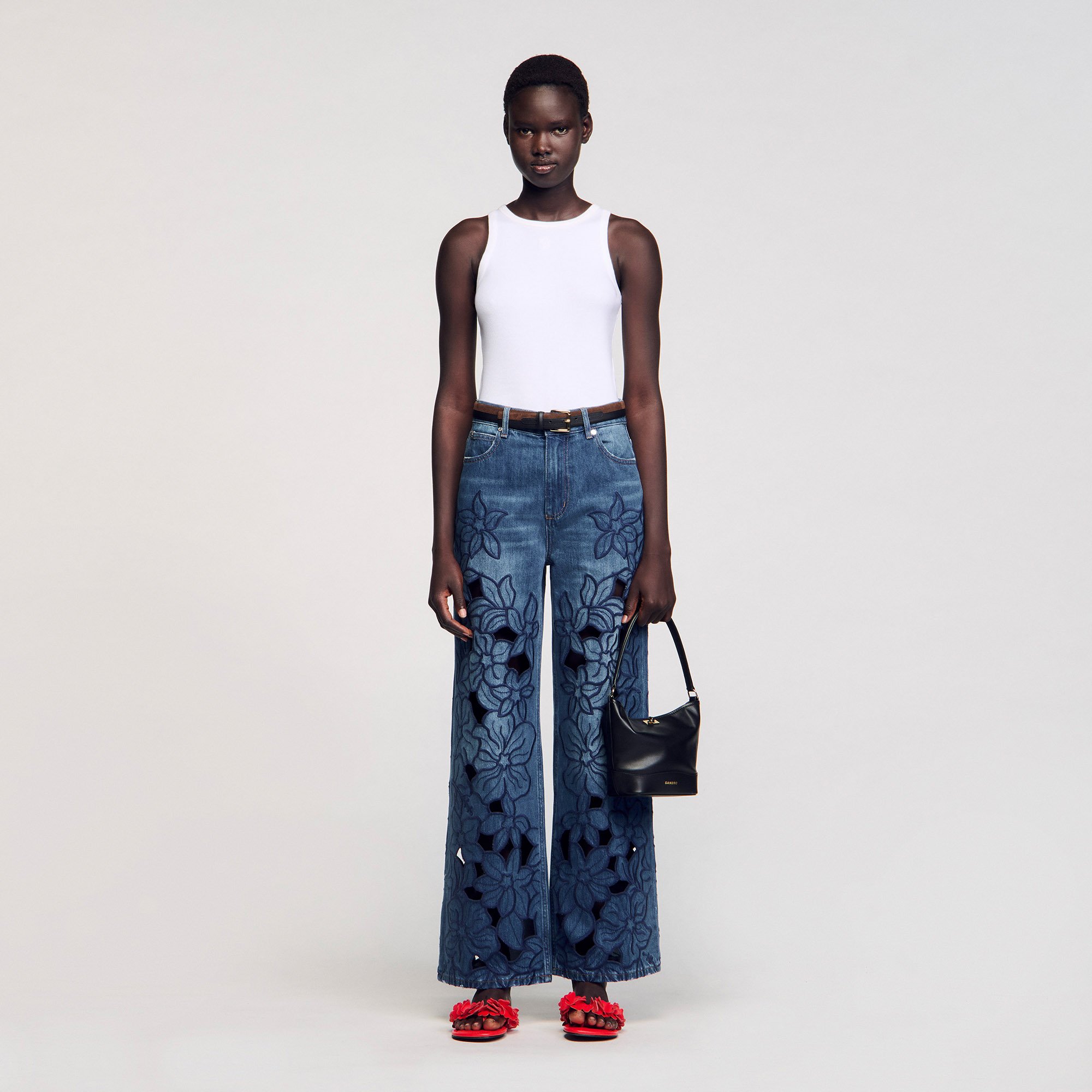 Embroidered jeans