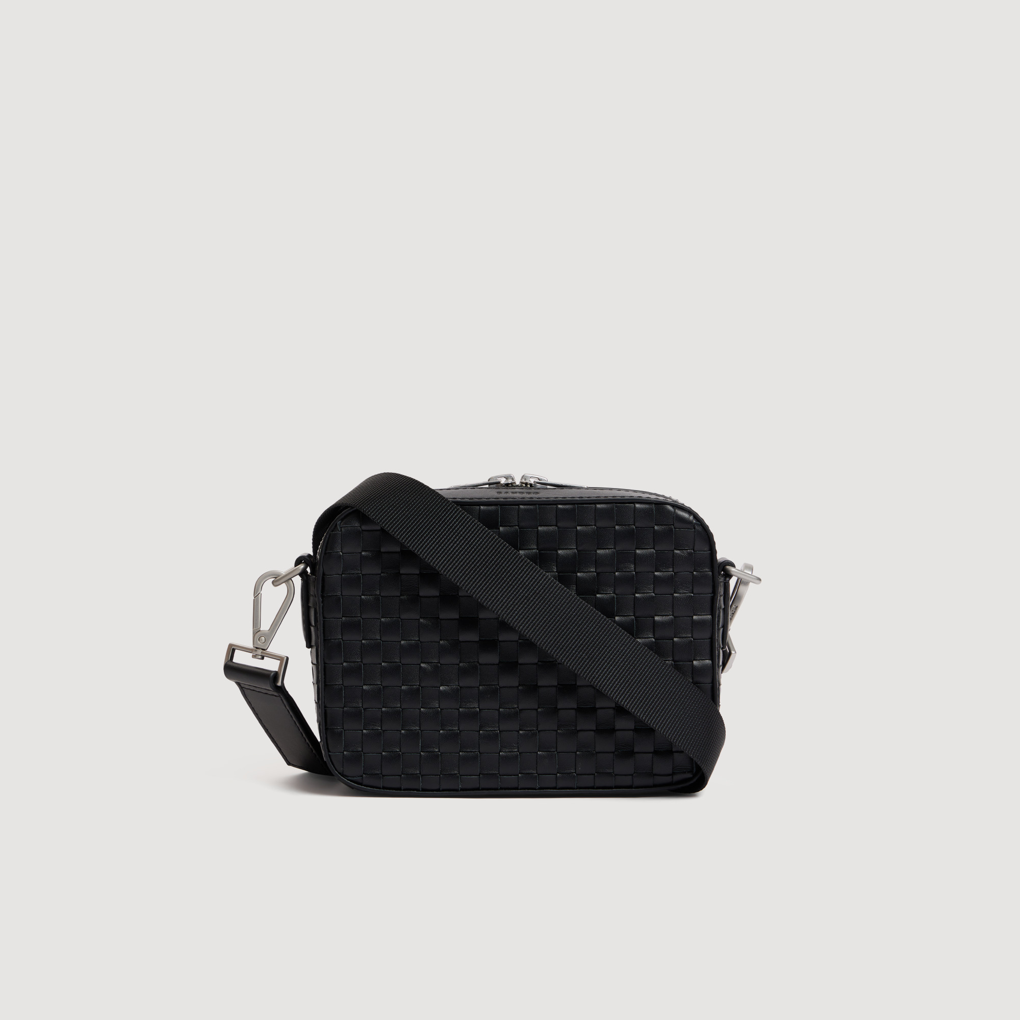 Small woven leather bag