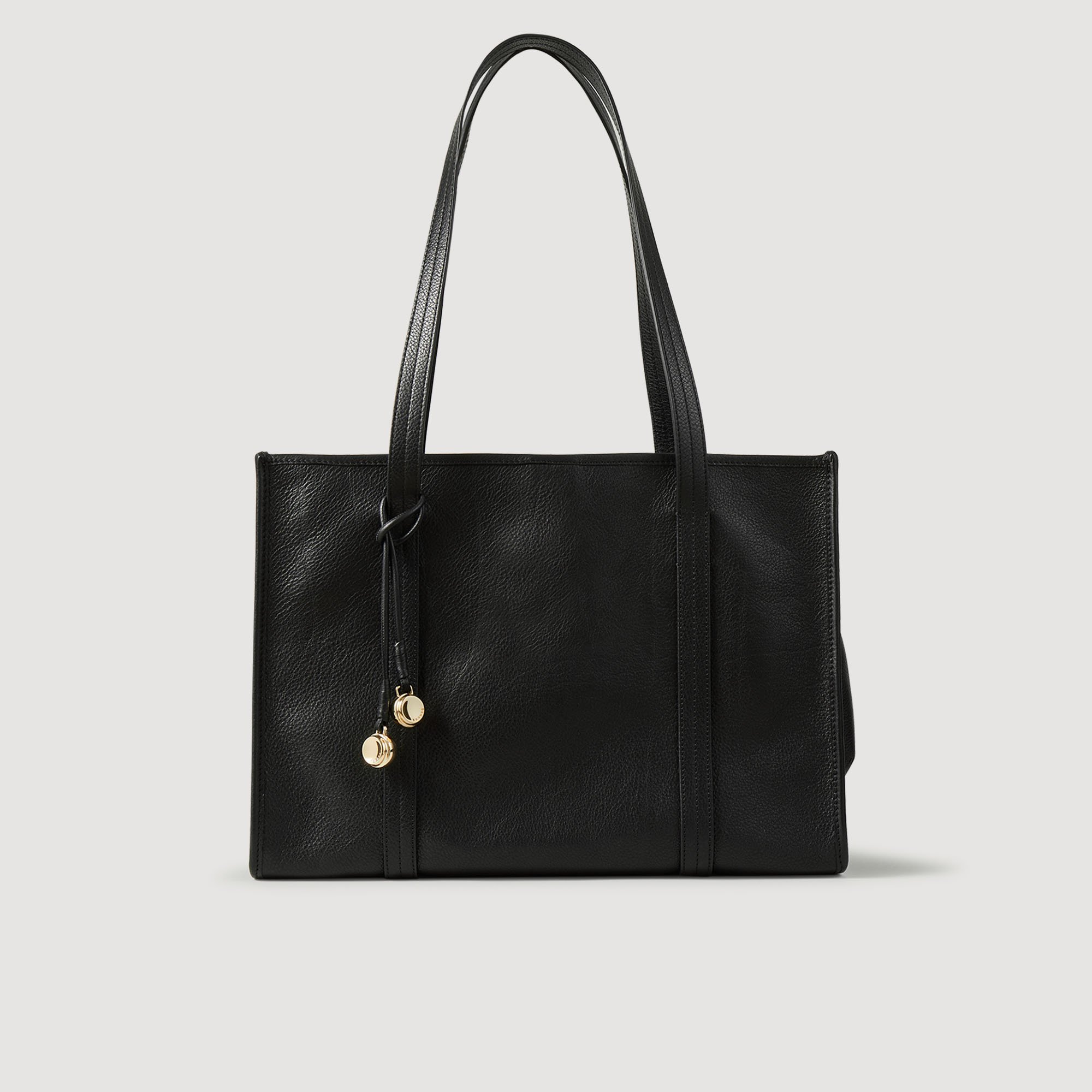 Soft leather shopping bag