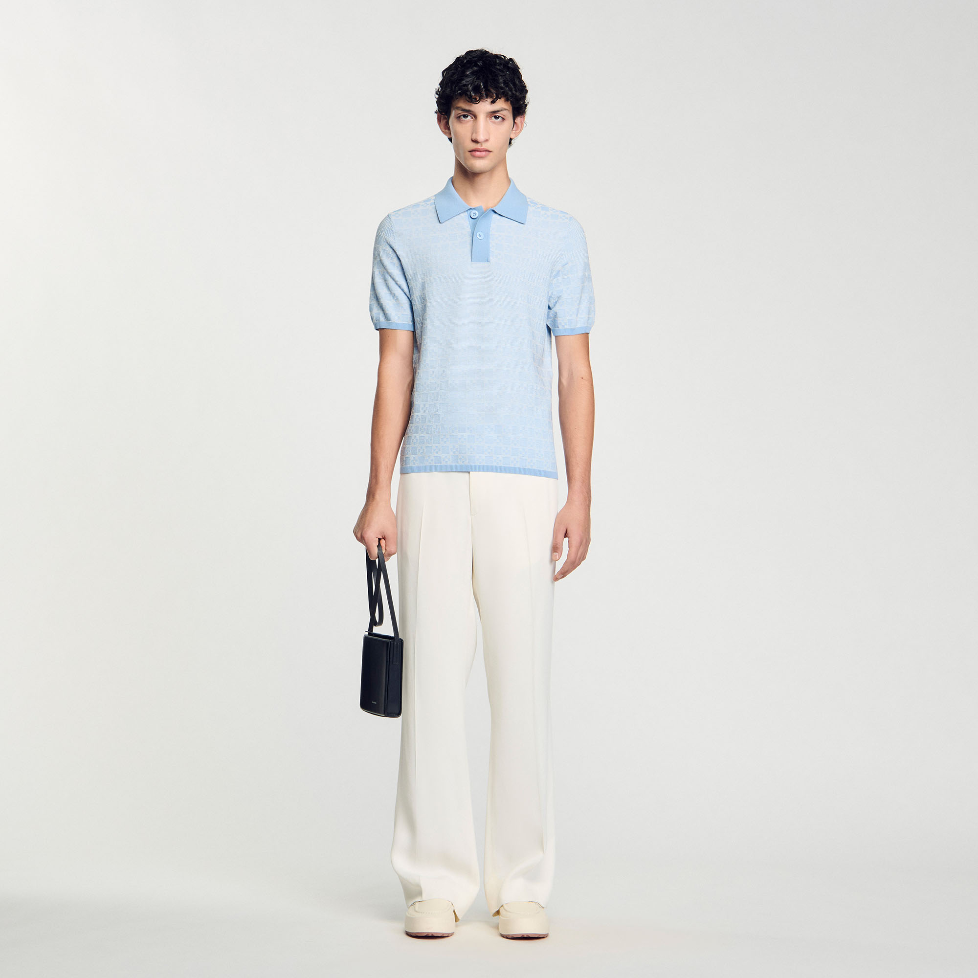 Sandro Square Cross polo shirt