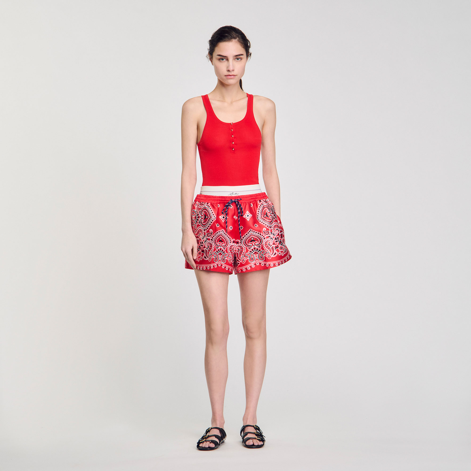 Sandro Rib knit vest top