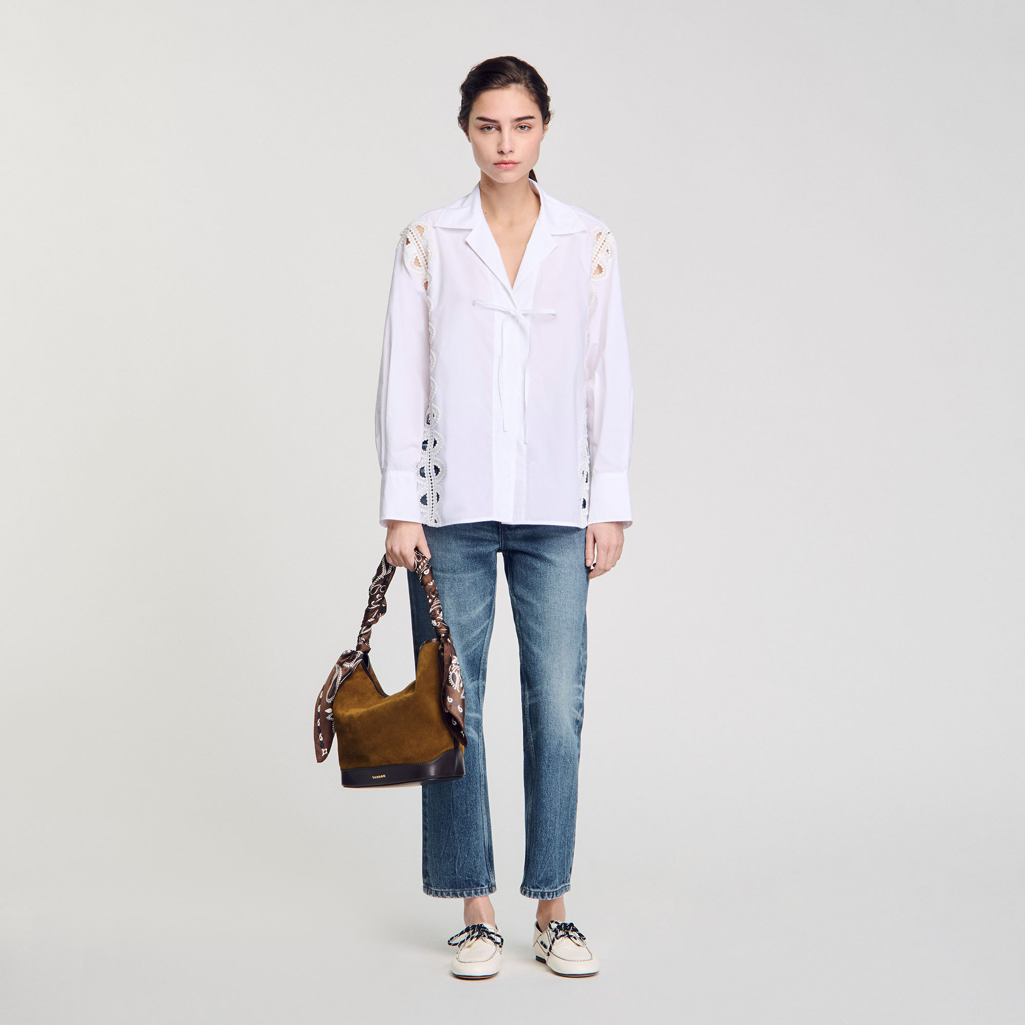Sandro Poplin shirt