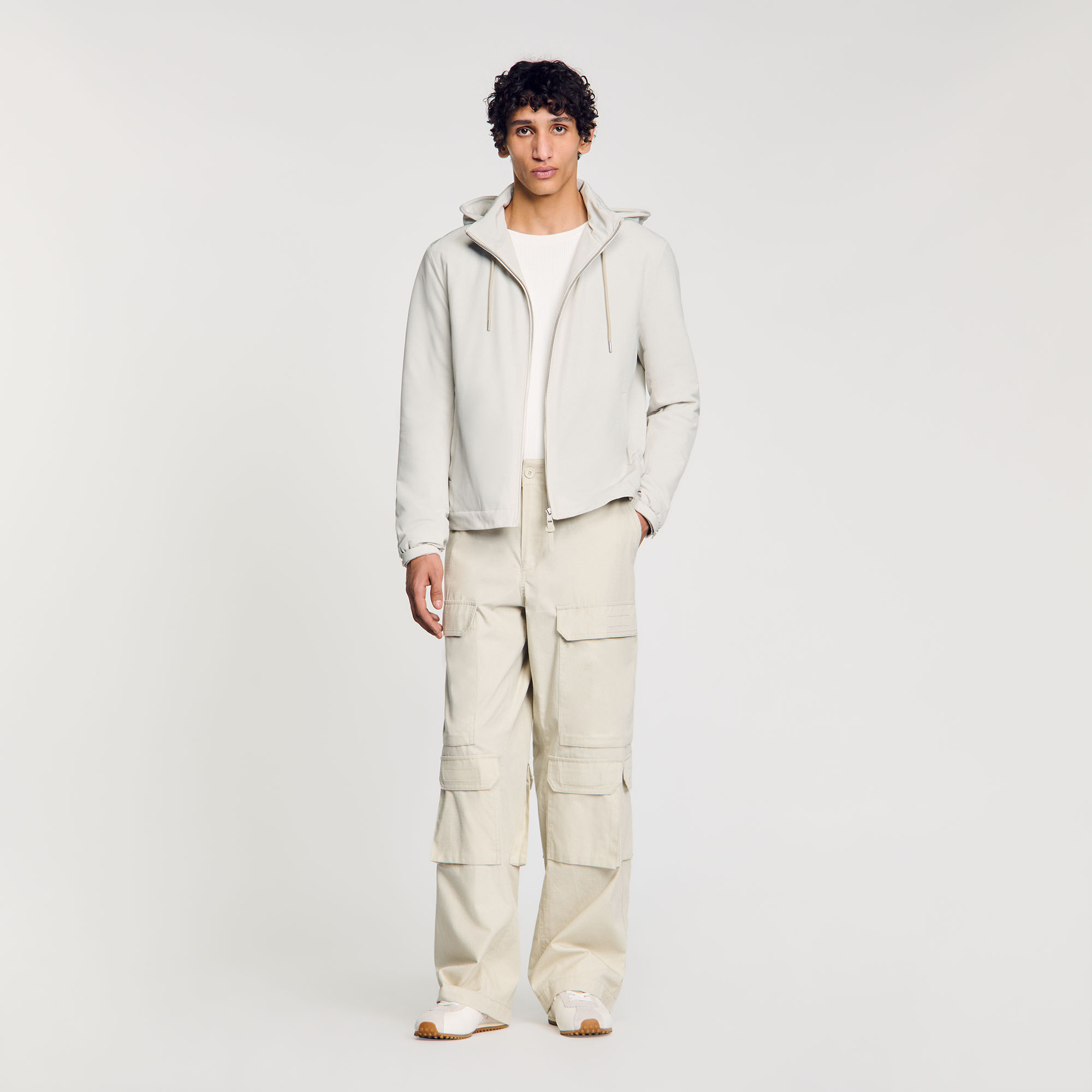 Sandro Zip-up hooded jacket