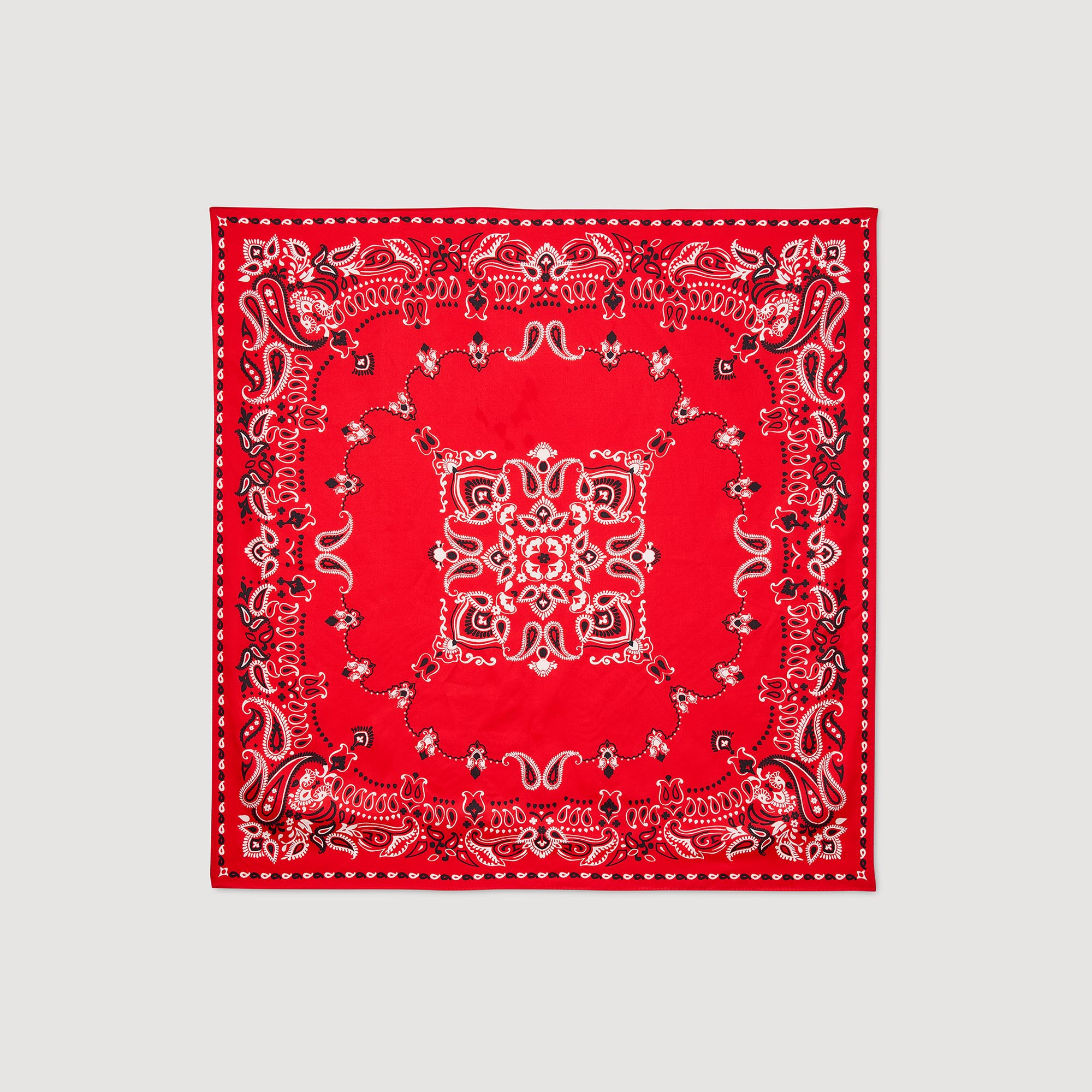 Sandro Silk bandana print scarf