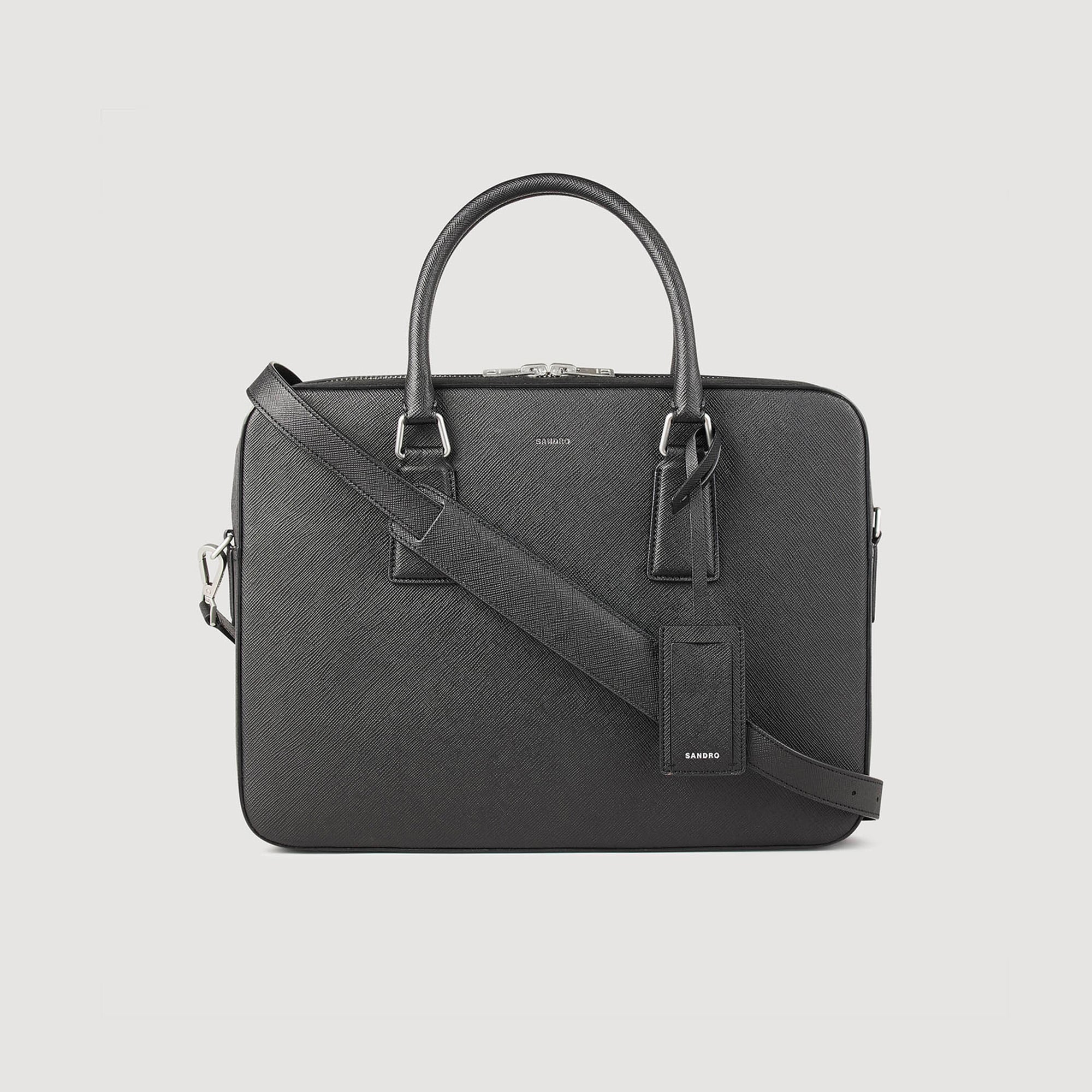 Reconstituted leather briefcase