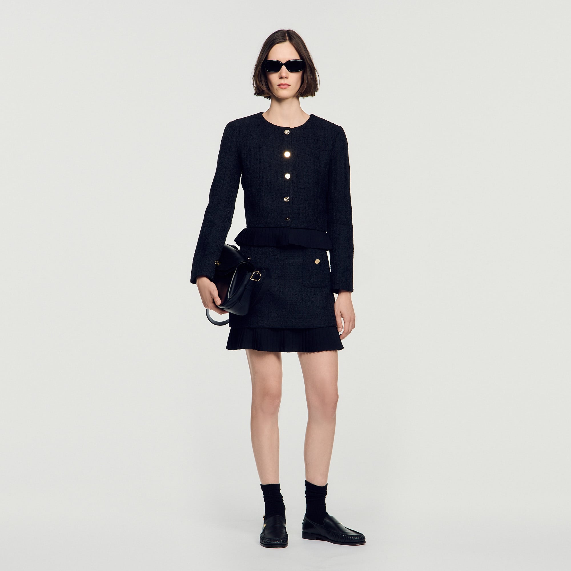 2-in-1 tweed jacket
