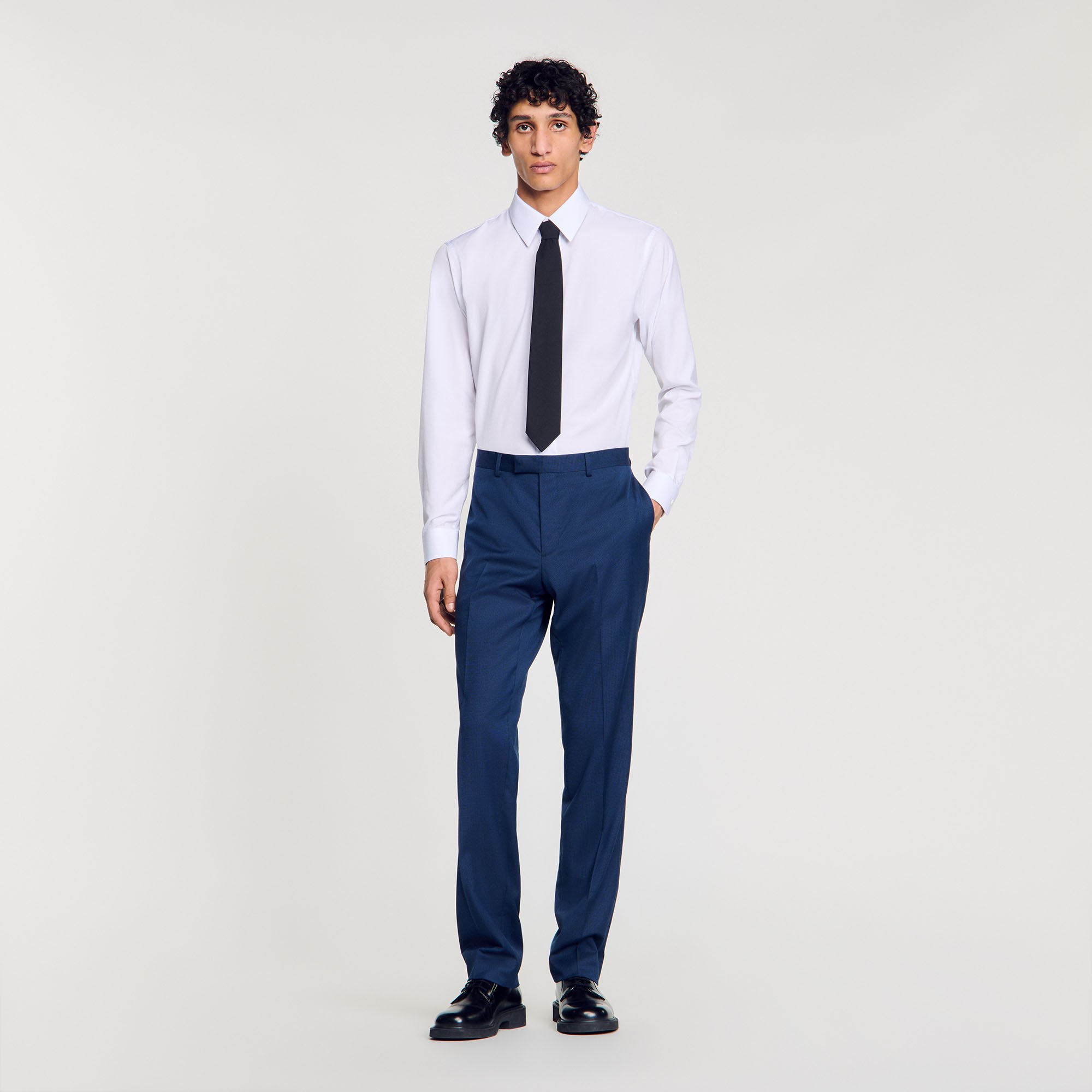 Wool suit trousers