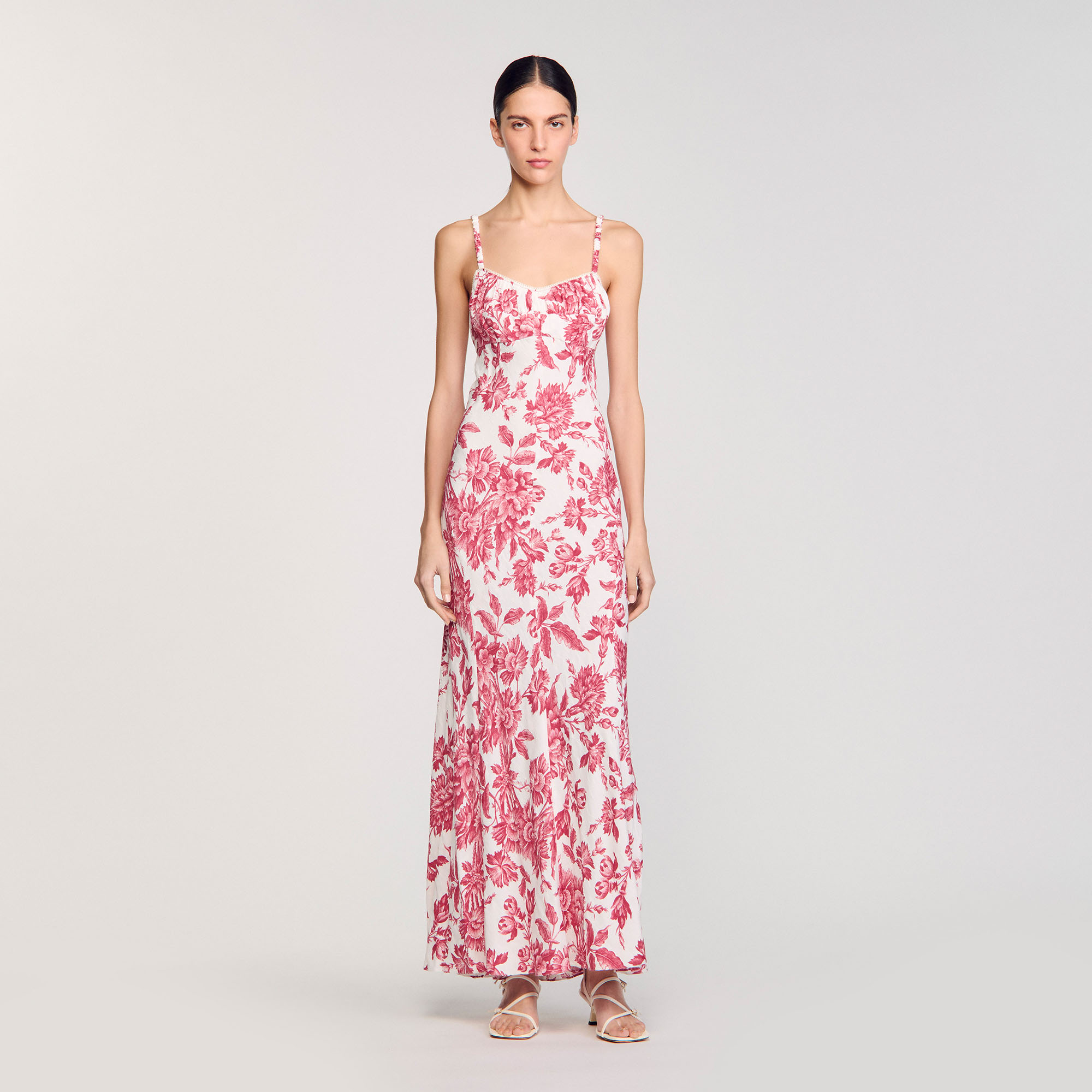 Sandro Floral print maxi dress