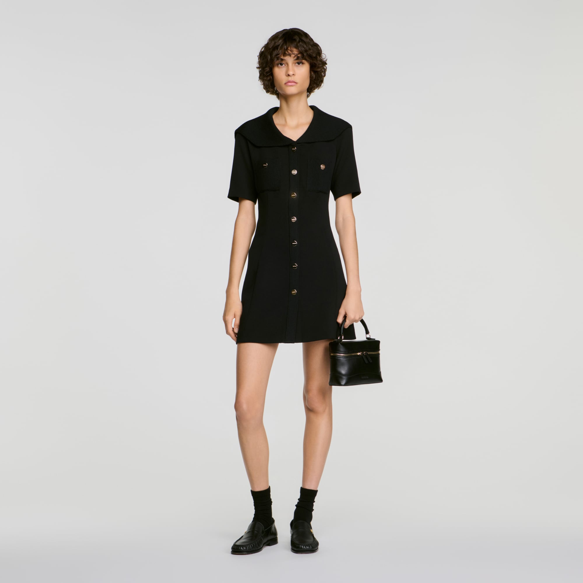Sailor collar short dress