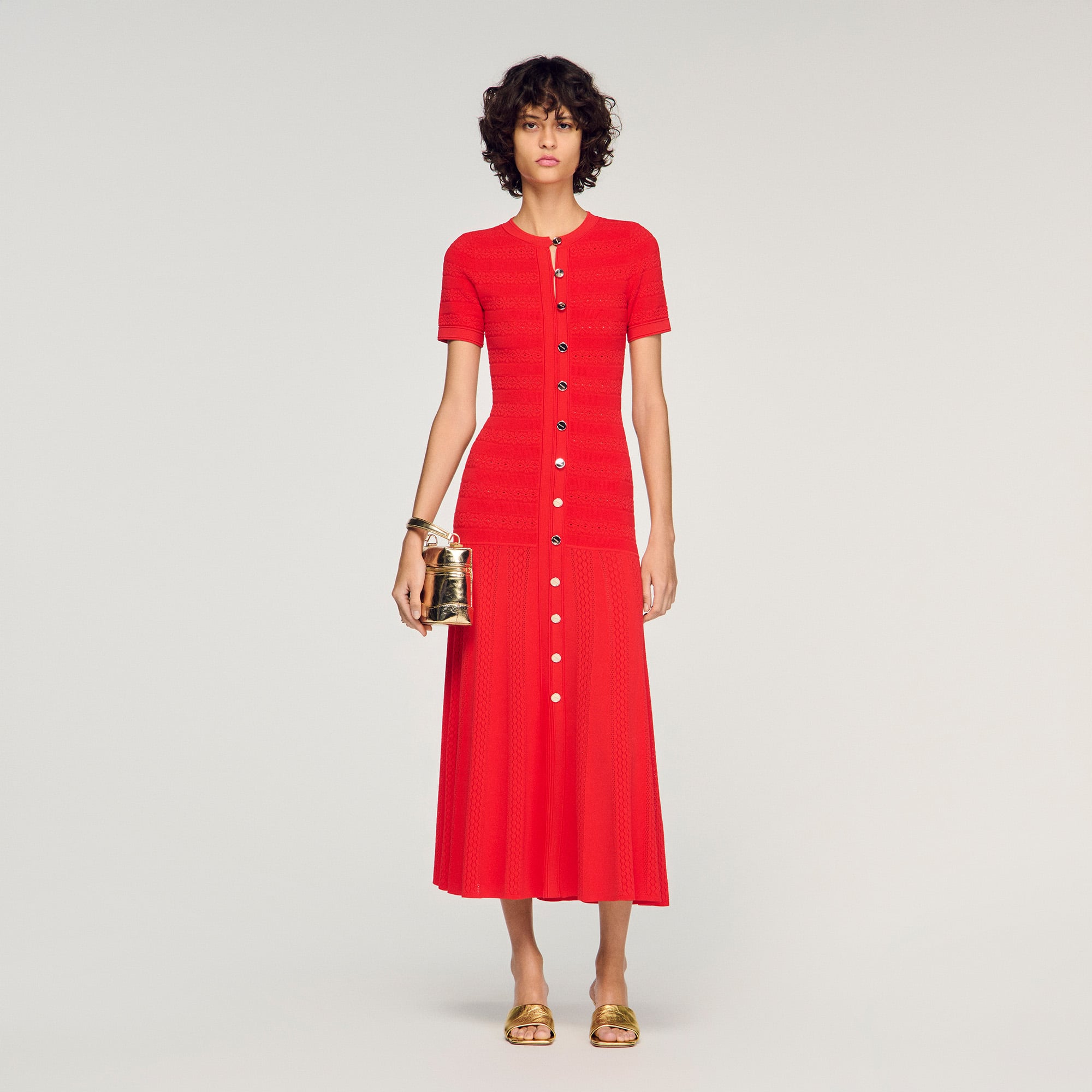 SANDRO Audrey flared mini dress | Smart Closet