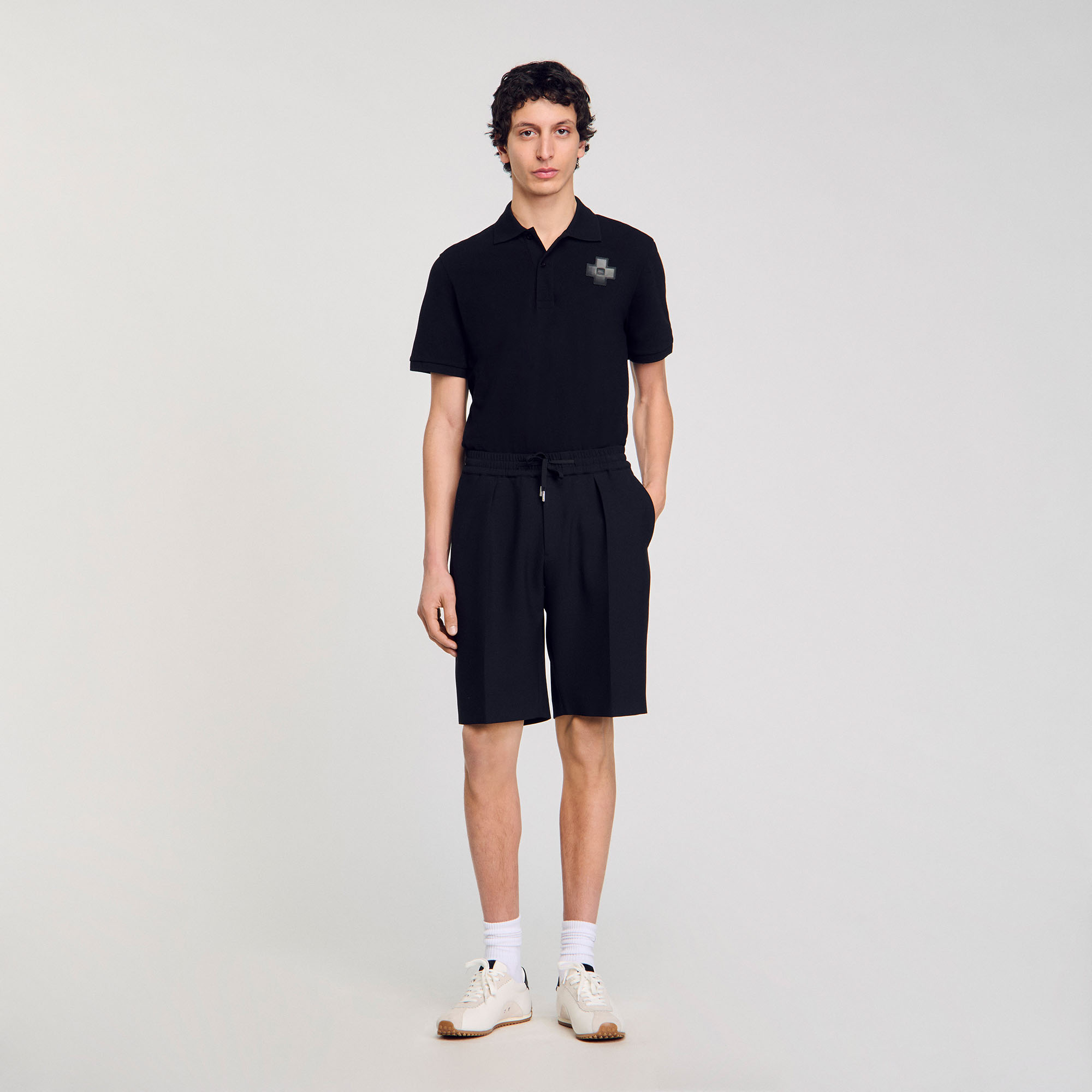 Sandro Jersey Bermuda shorts