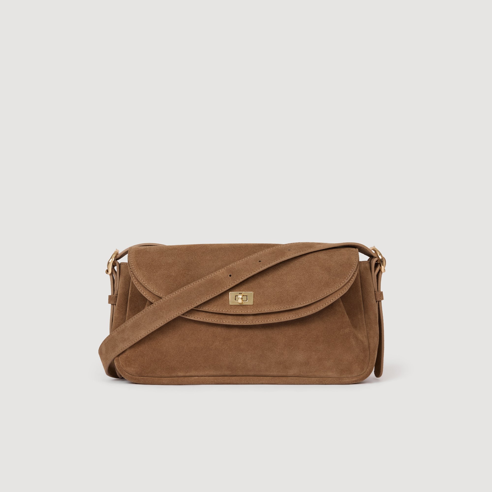 Le Mambo suede leather bag | Sandro US