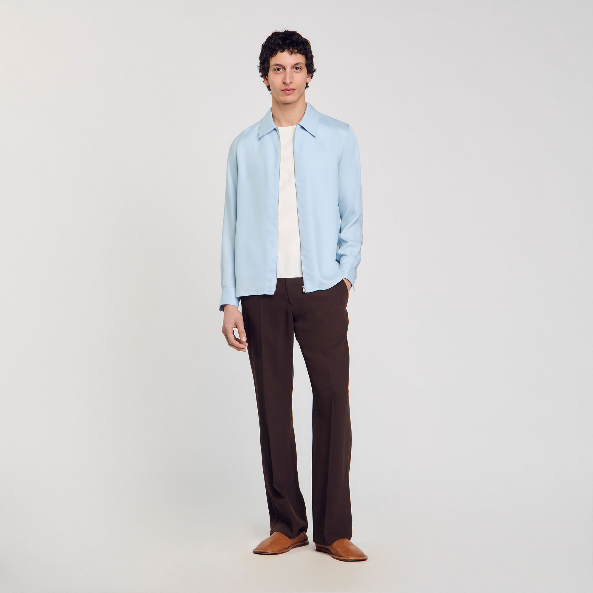 Sandro Zip-up shirt