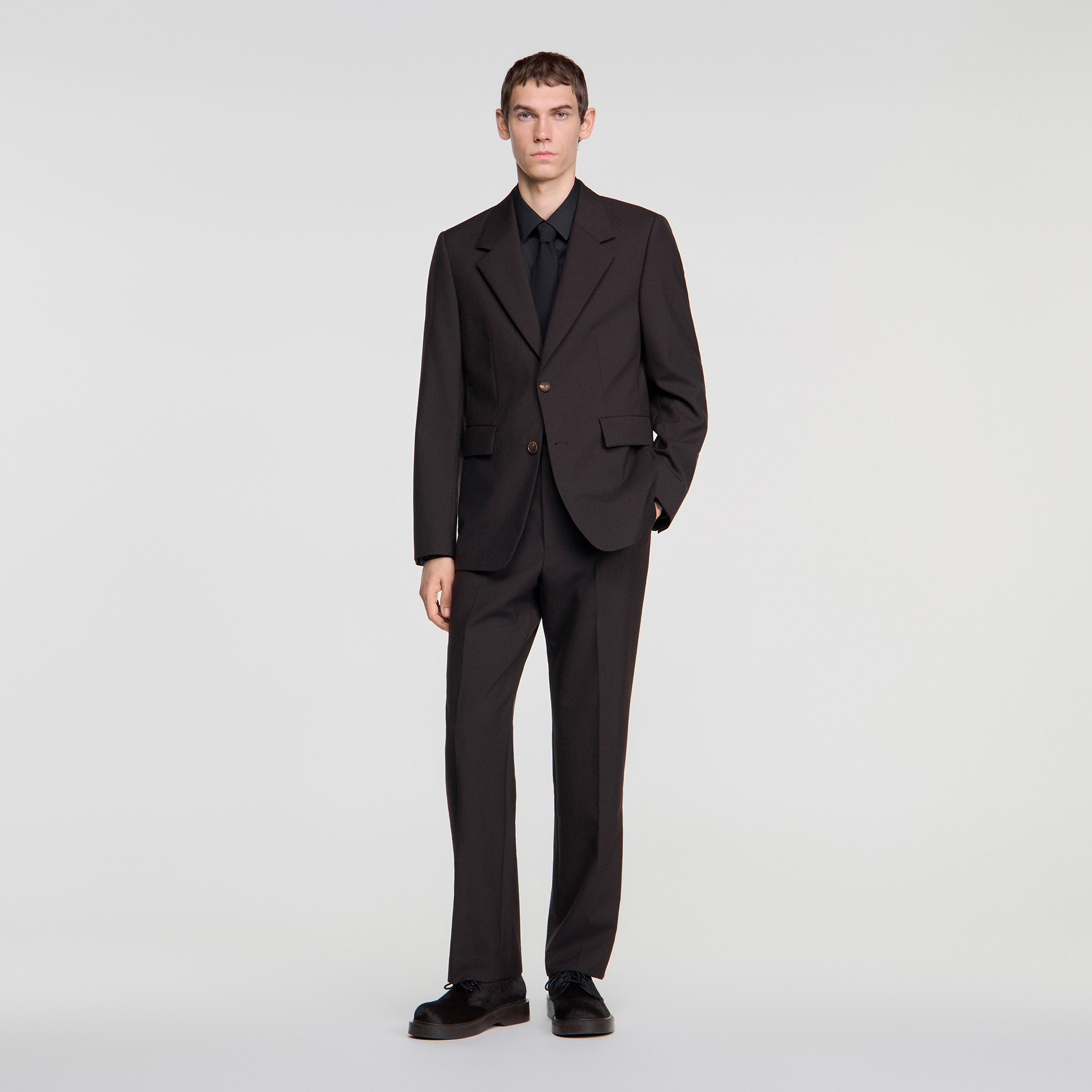 Virgin wool suit jacket