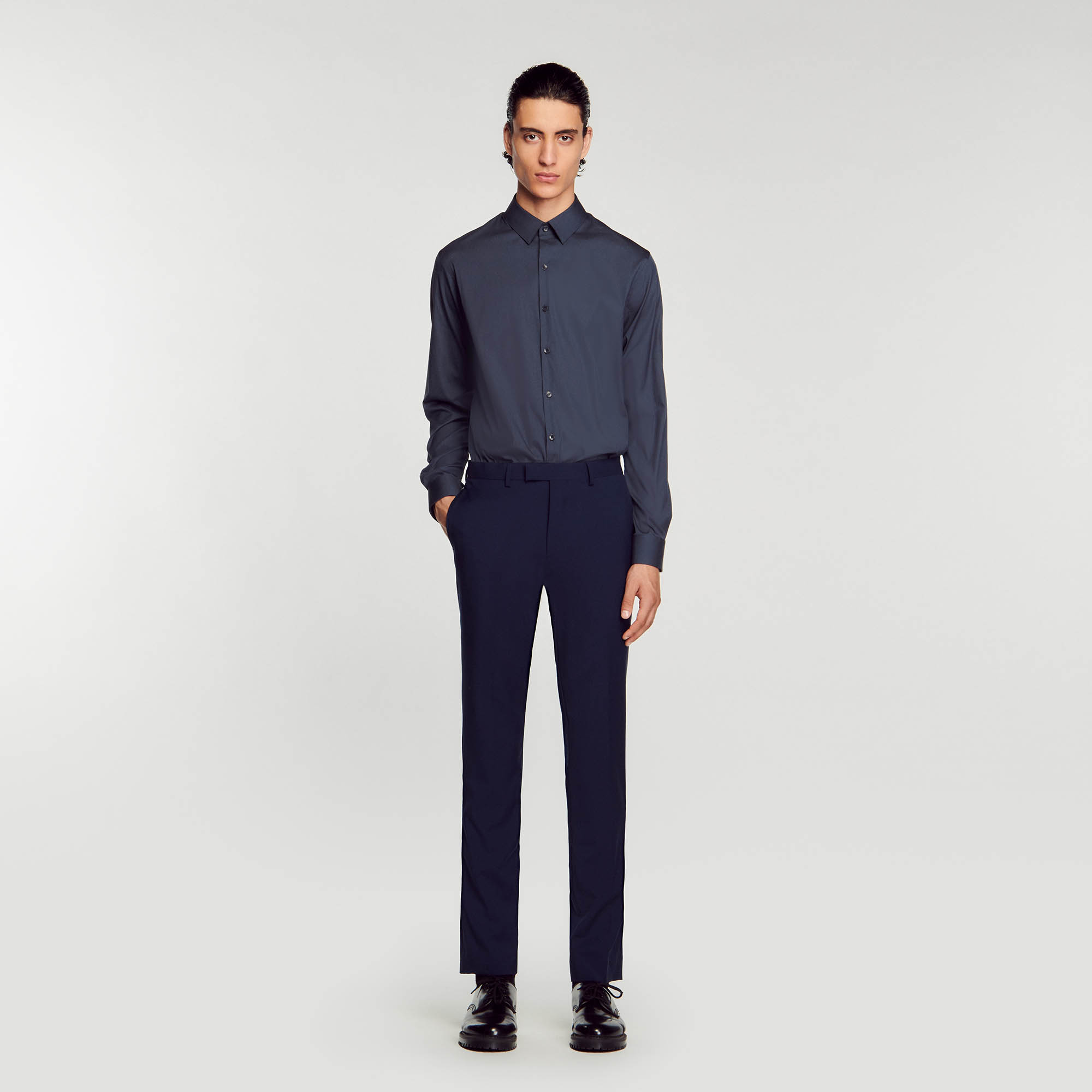 Sandro cotton Fitted stretch cotton shirt
