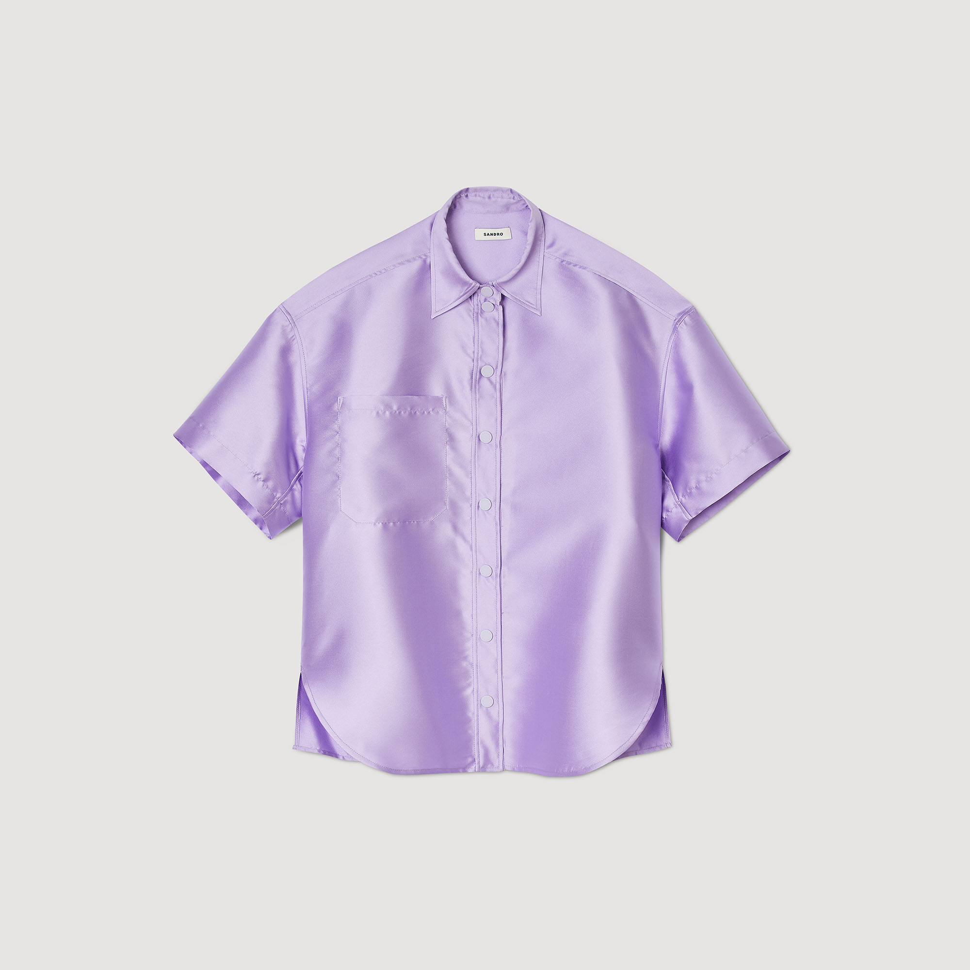 Sandro polyester Oversized satin shirt