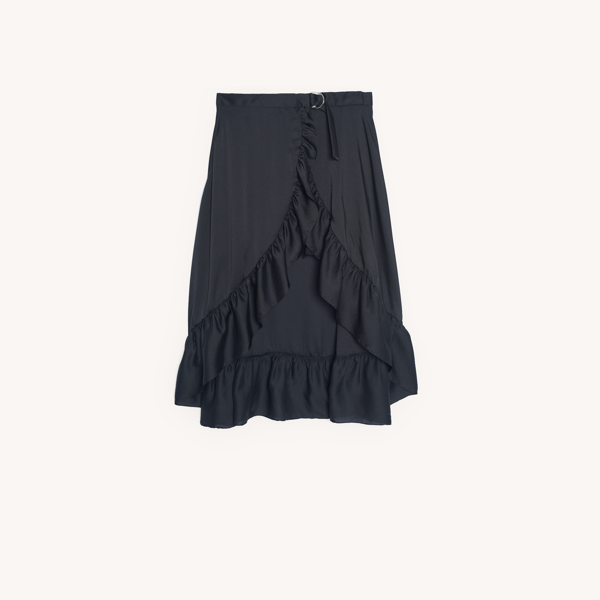 Ruffled asymmetric skirt - Skirts | Sandro Paris