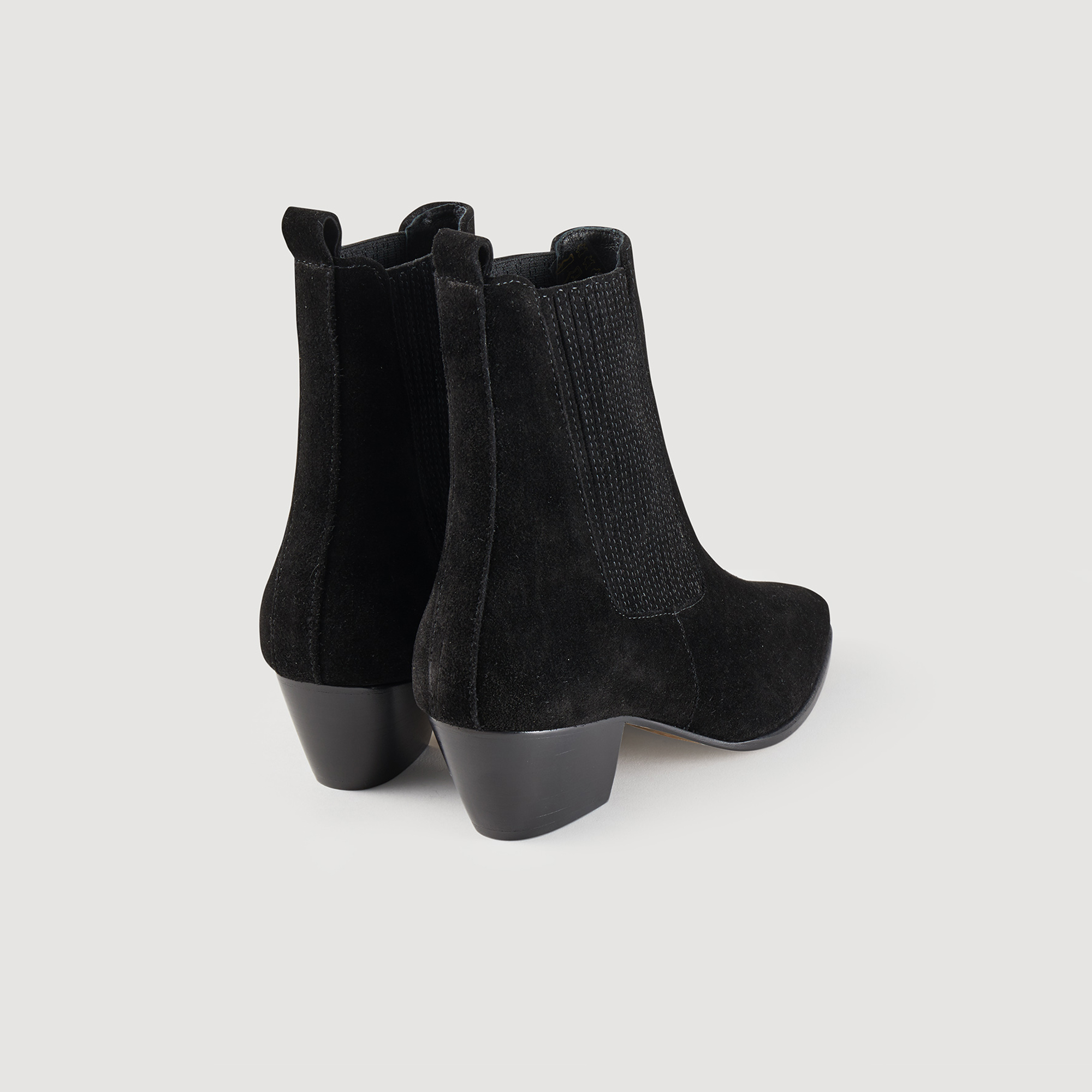 sandro boots beige