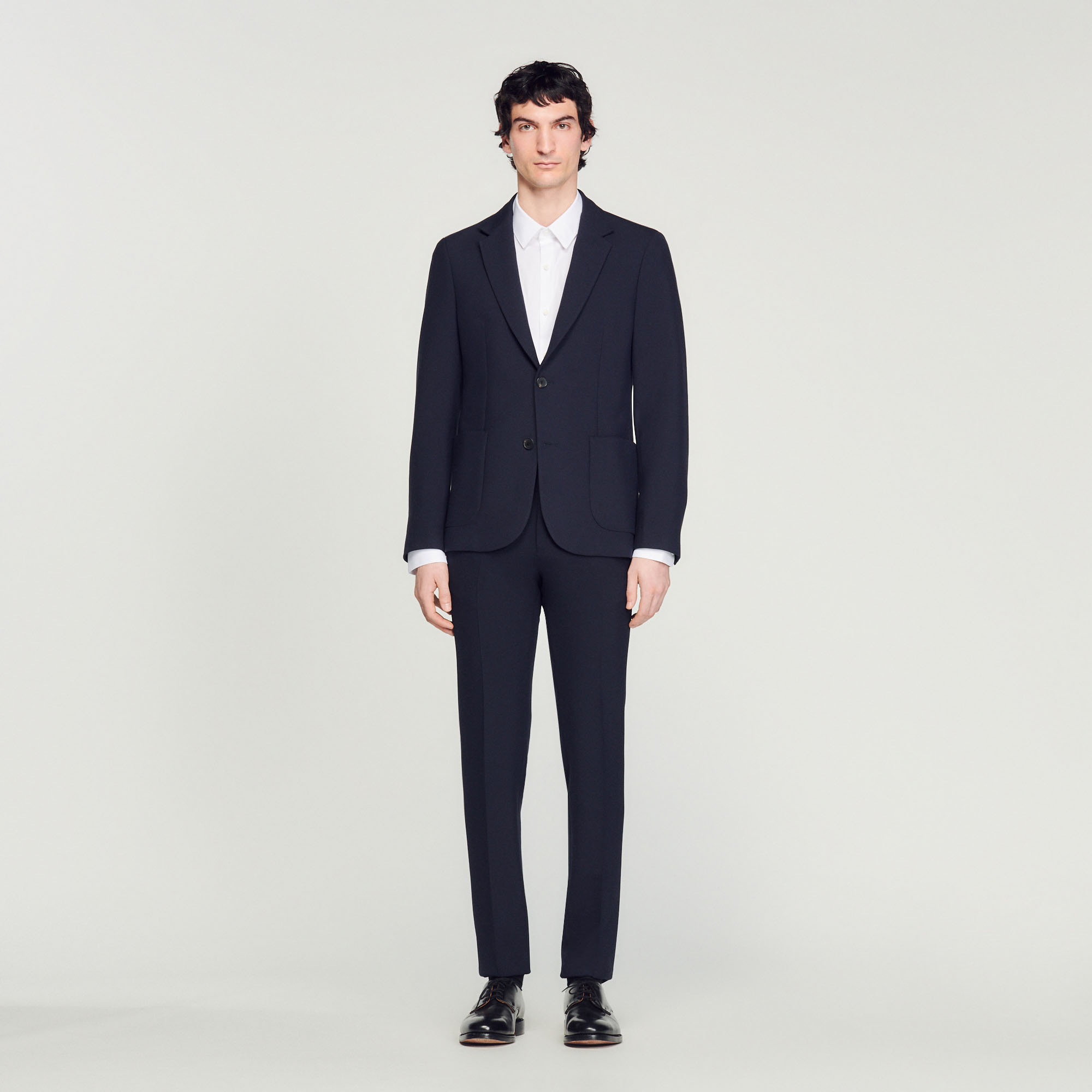 Sandro polyester Unstructured suit jacket