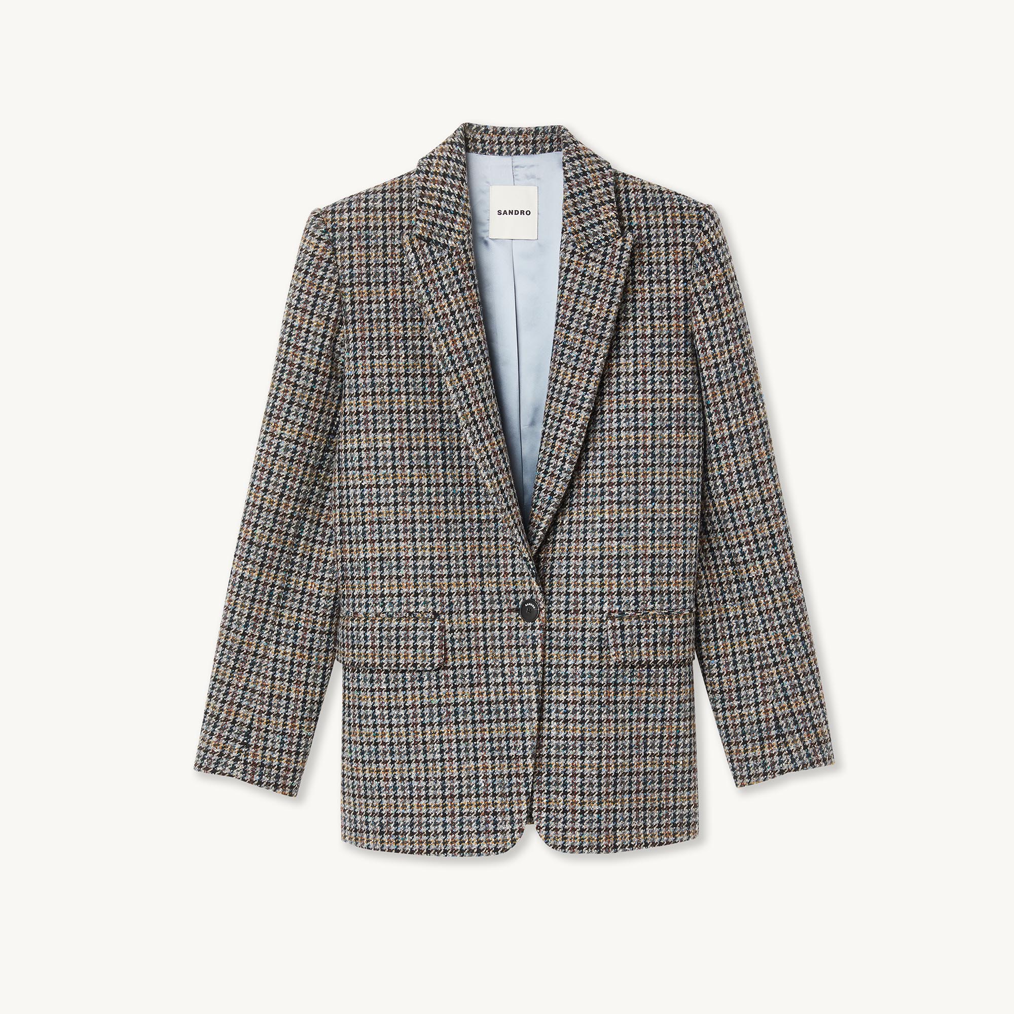 Checked tailored jacket - Jackets & Blazers | Sandro Paris