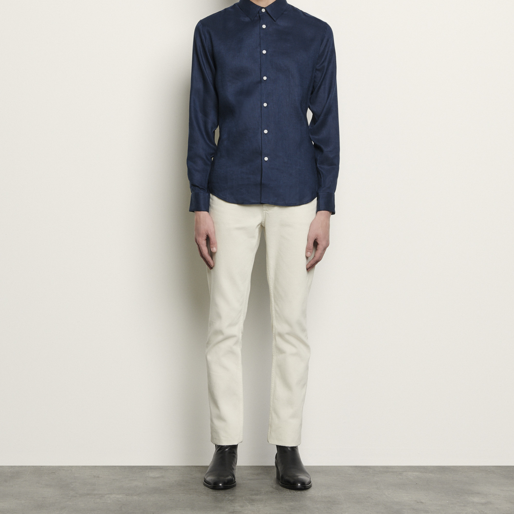 Long-sleeved linen shirt - Shirts | Sandro Paris