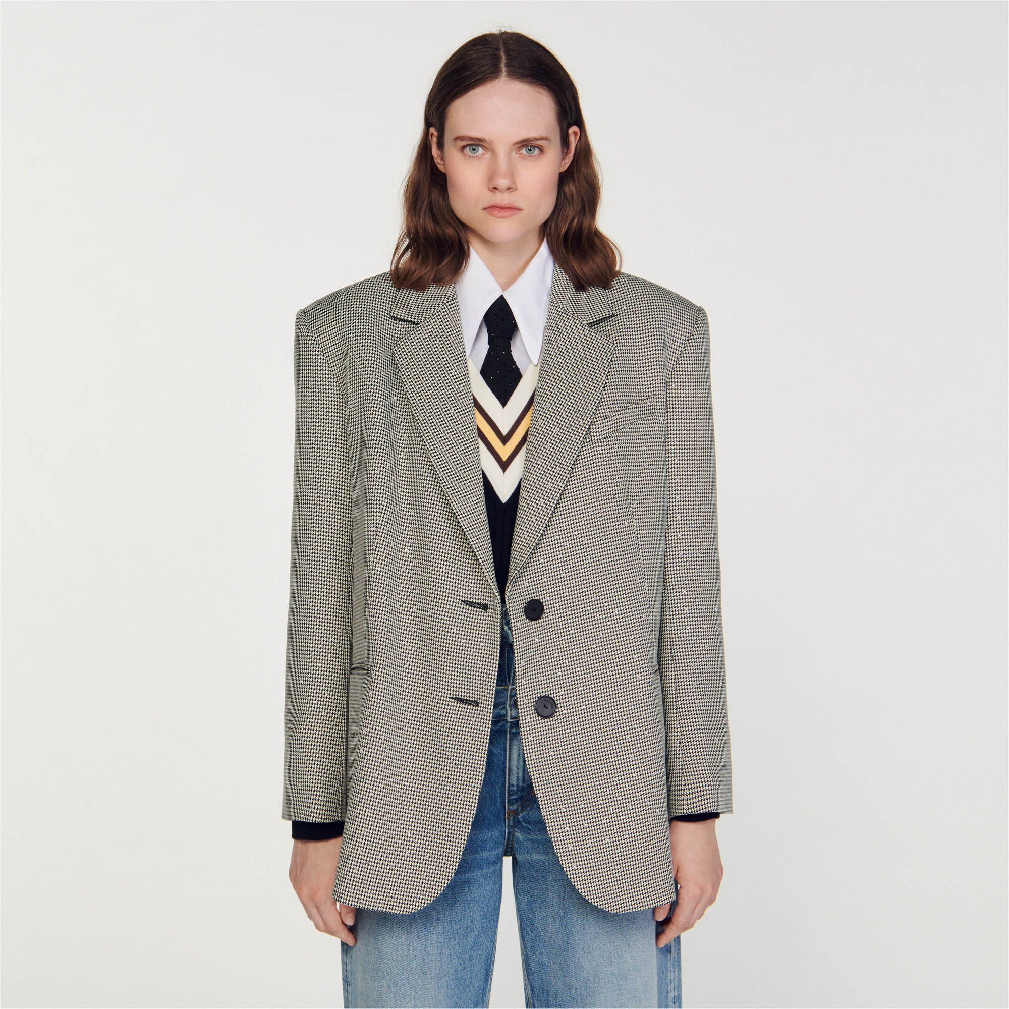 Toinou Oversized blazer - Jackets & Blazers | Sandro Paris