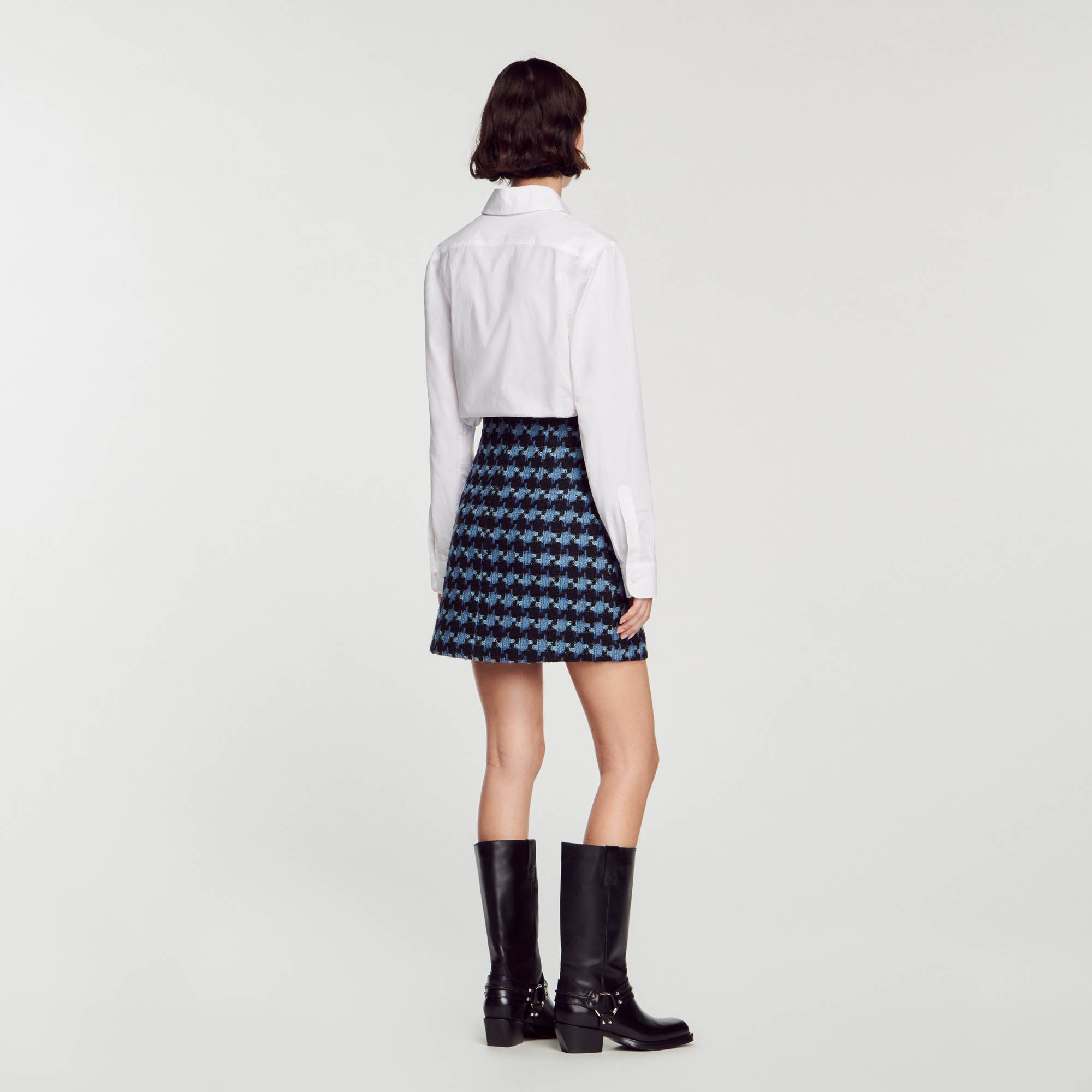 Marty Short tweed skirt - Skirts | Sandro Paris
