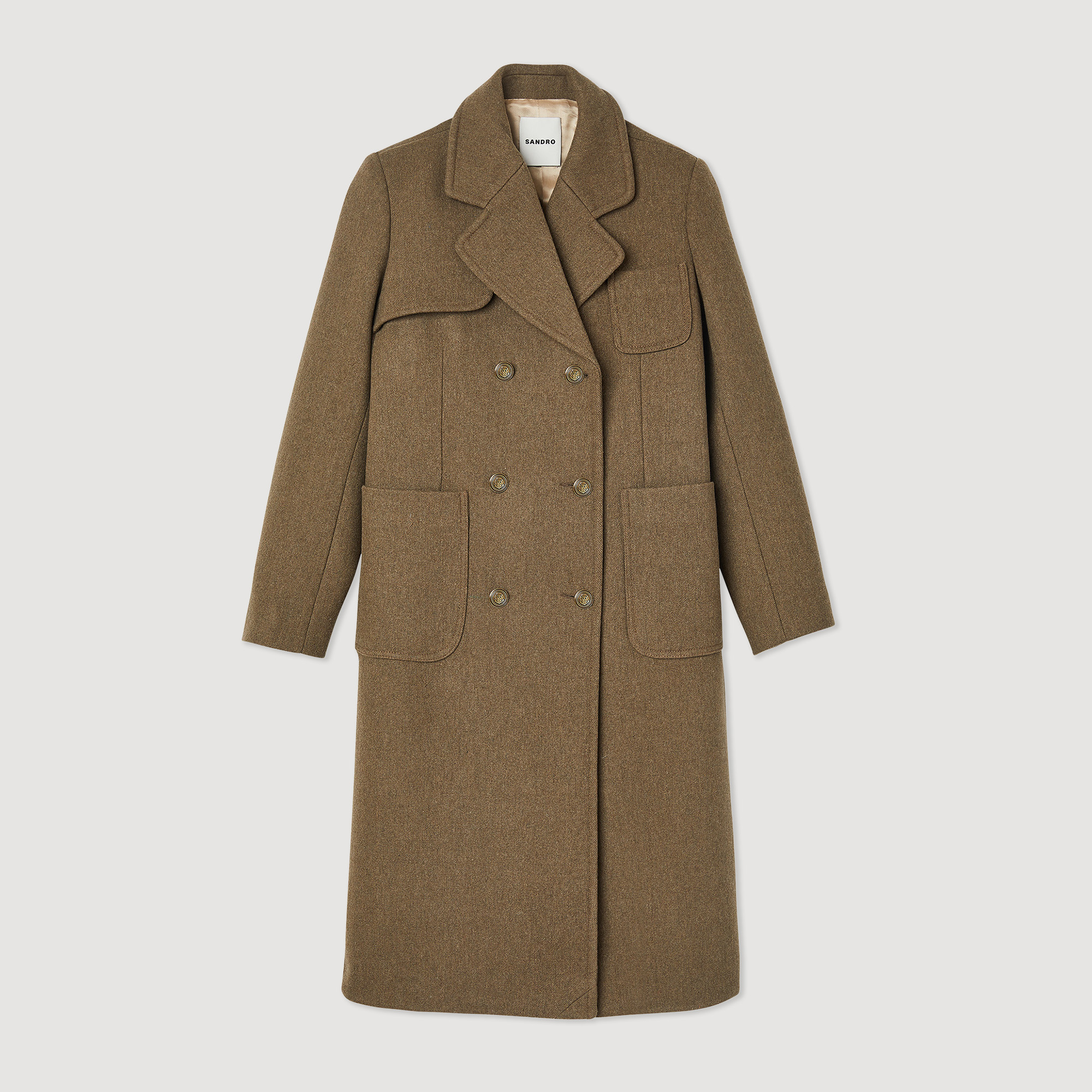 Wool cloth coat - Coats | Sandro Paris