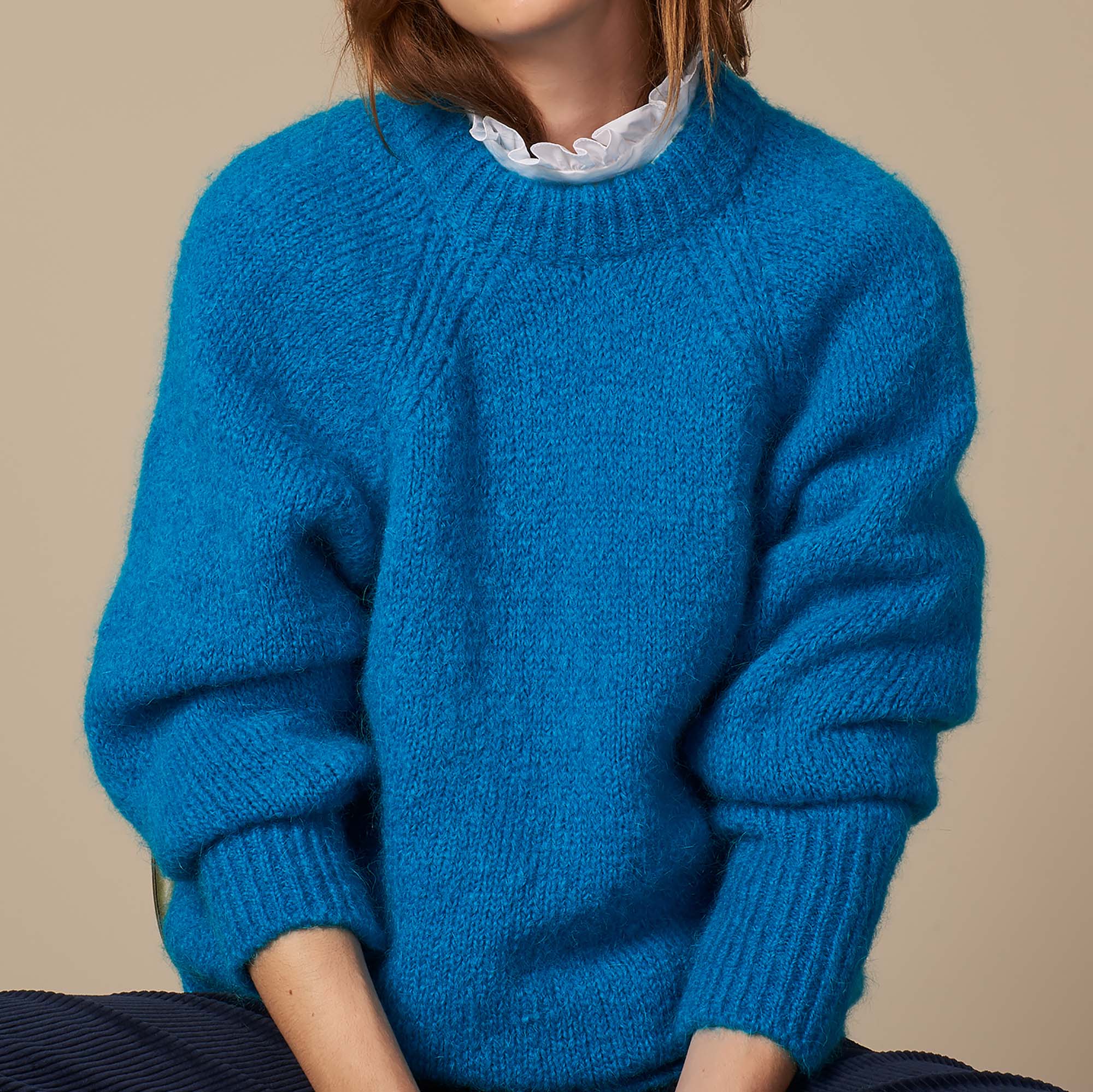 Oversized mohair blend sweater - Sweaters | Sandro Paris