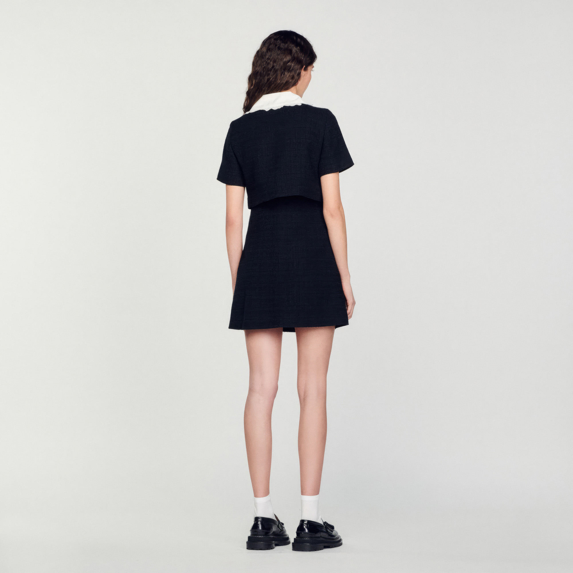 Short tweed dress - Dresses | Sandro Paris