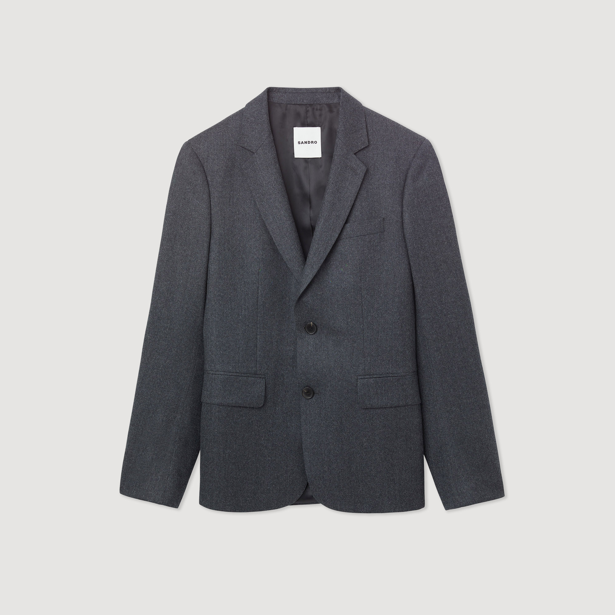 Flannel suit jacket - Suits & Blazers | Sandro Paris