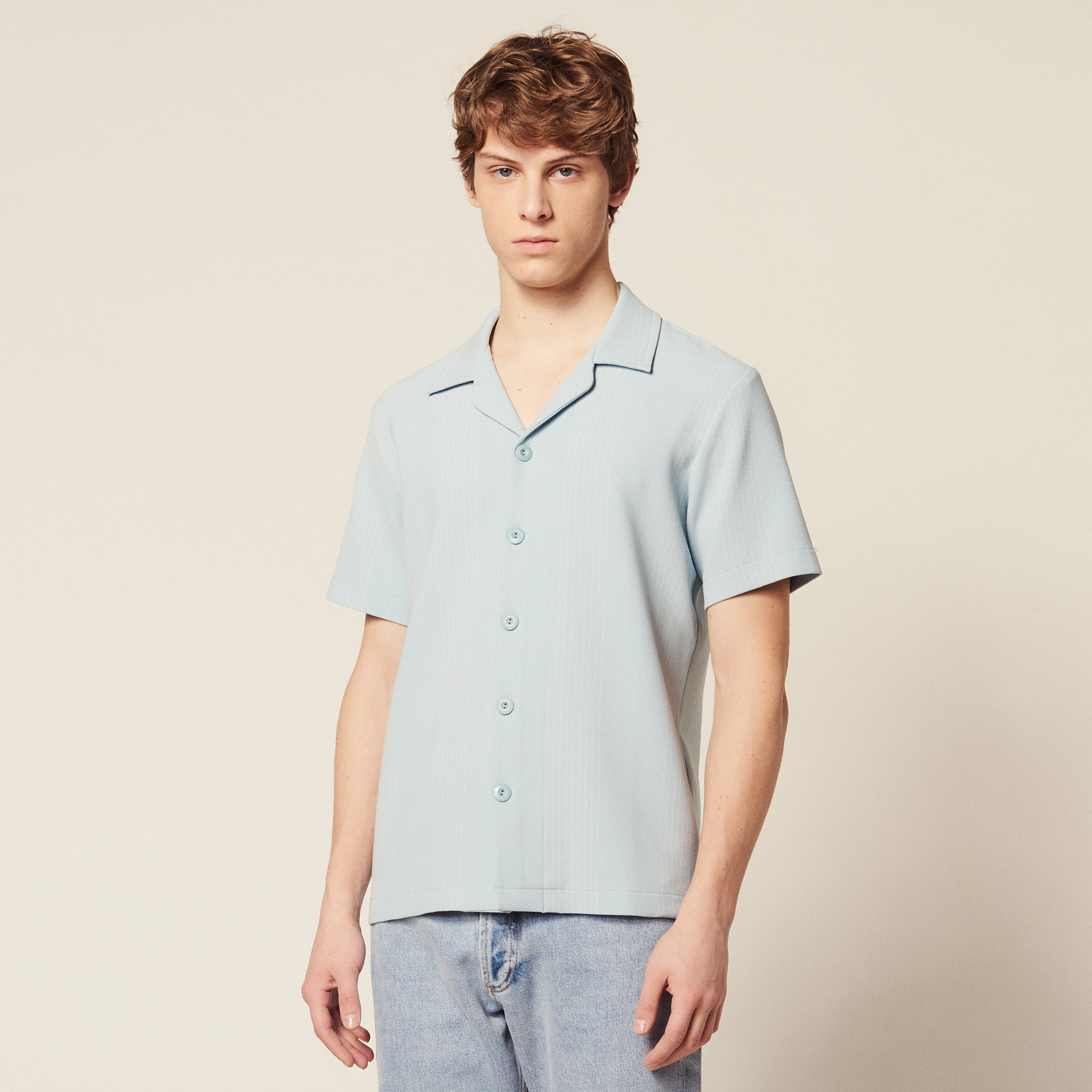 Download Striped Jersey Shirt - Shirts | Sandro Paris