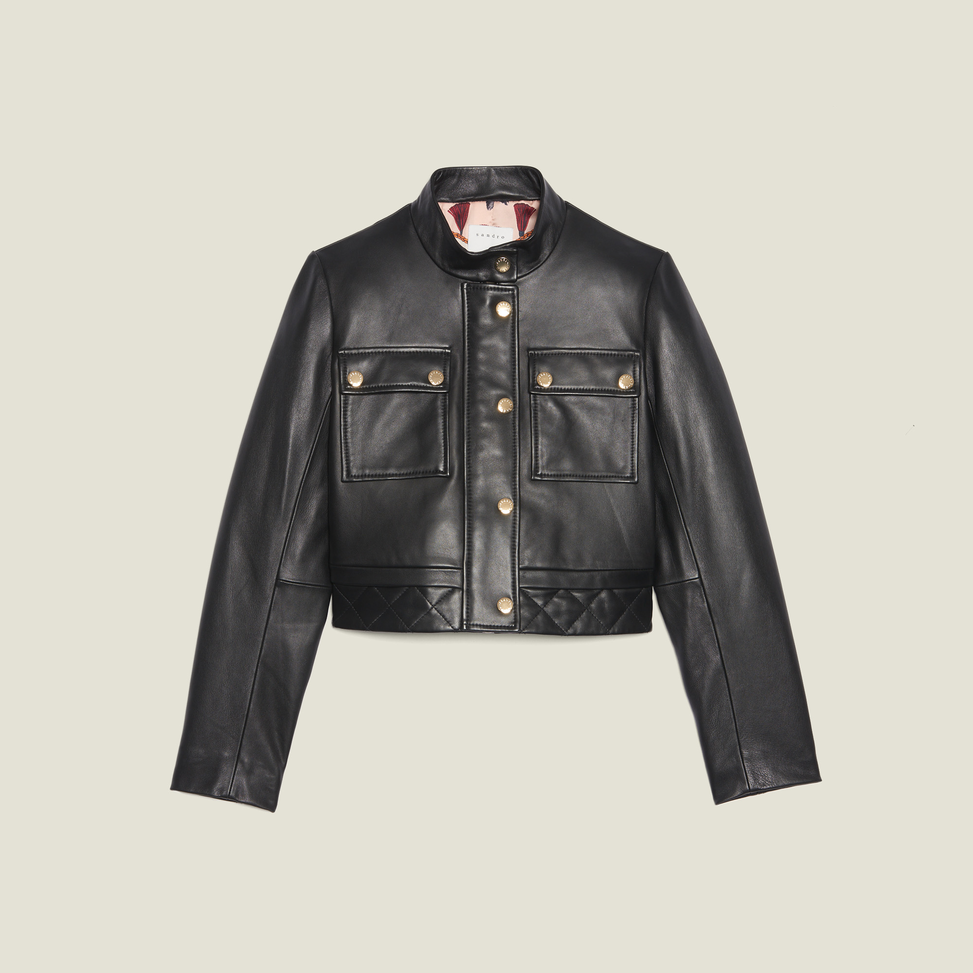 Cropped Leather Jacket