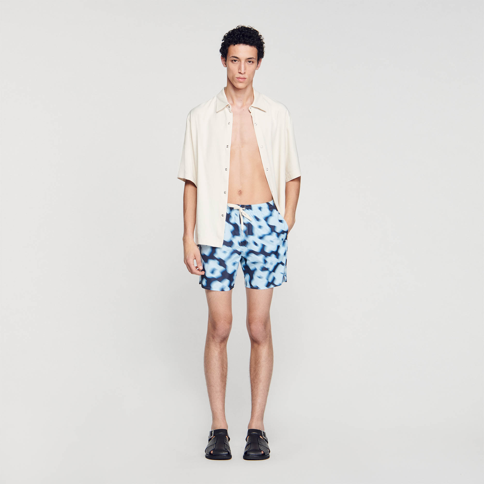 Sandro polyester Floral swim shorts