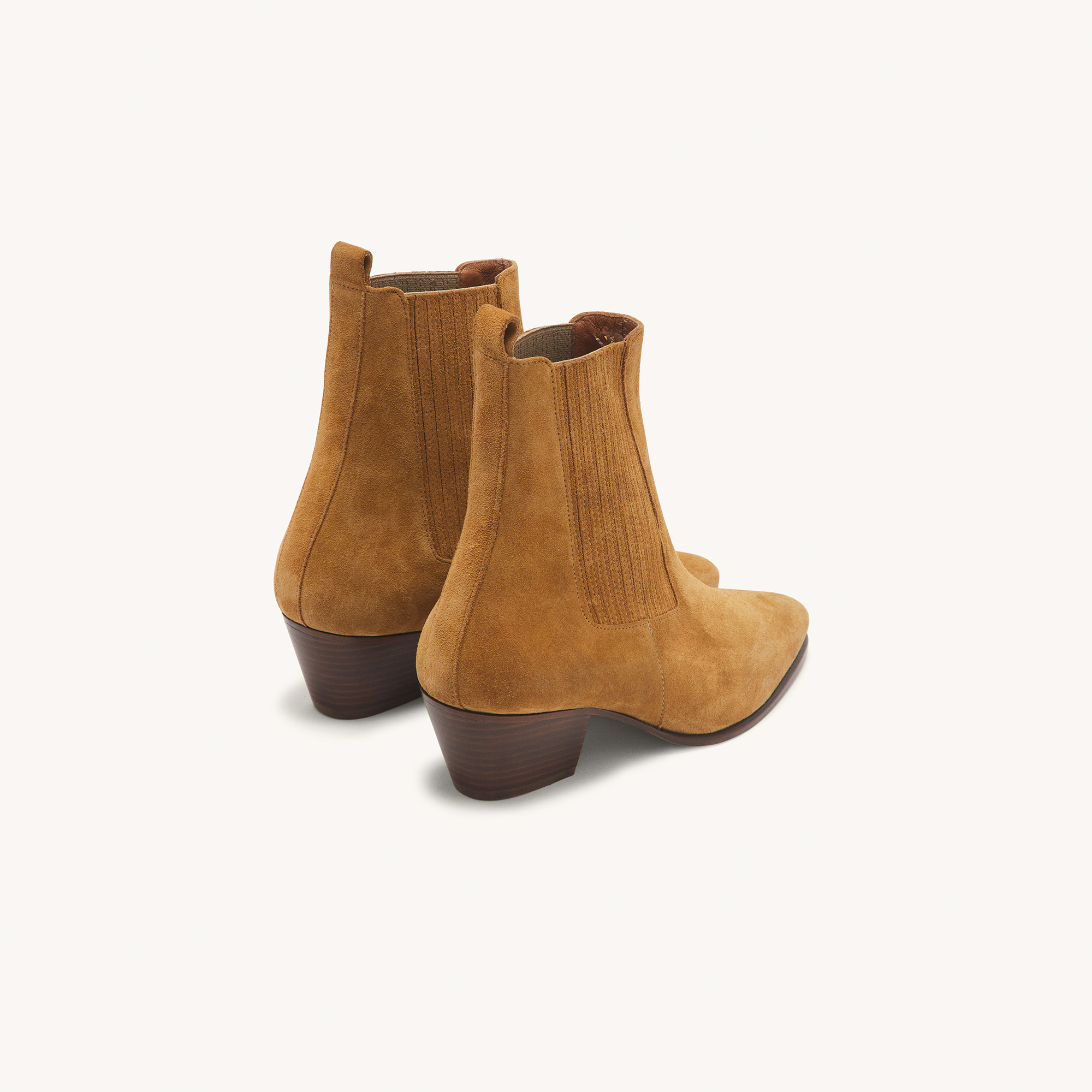 sandro boots beige