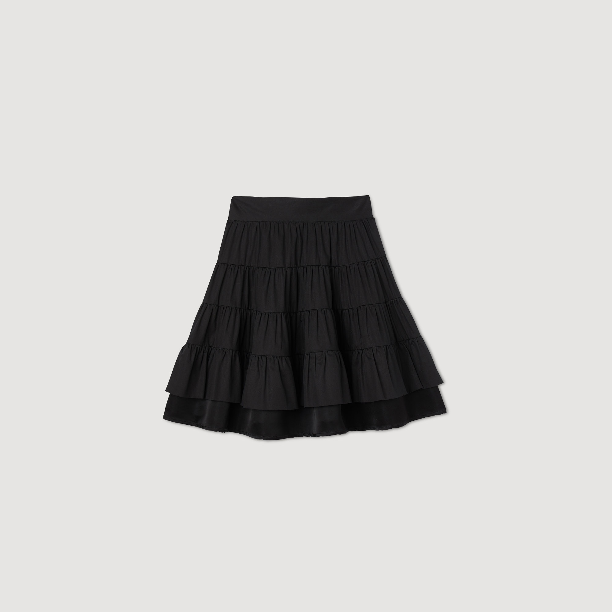 Fanfan Short dual-material skirt - Skirts | Sandro Paris