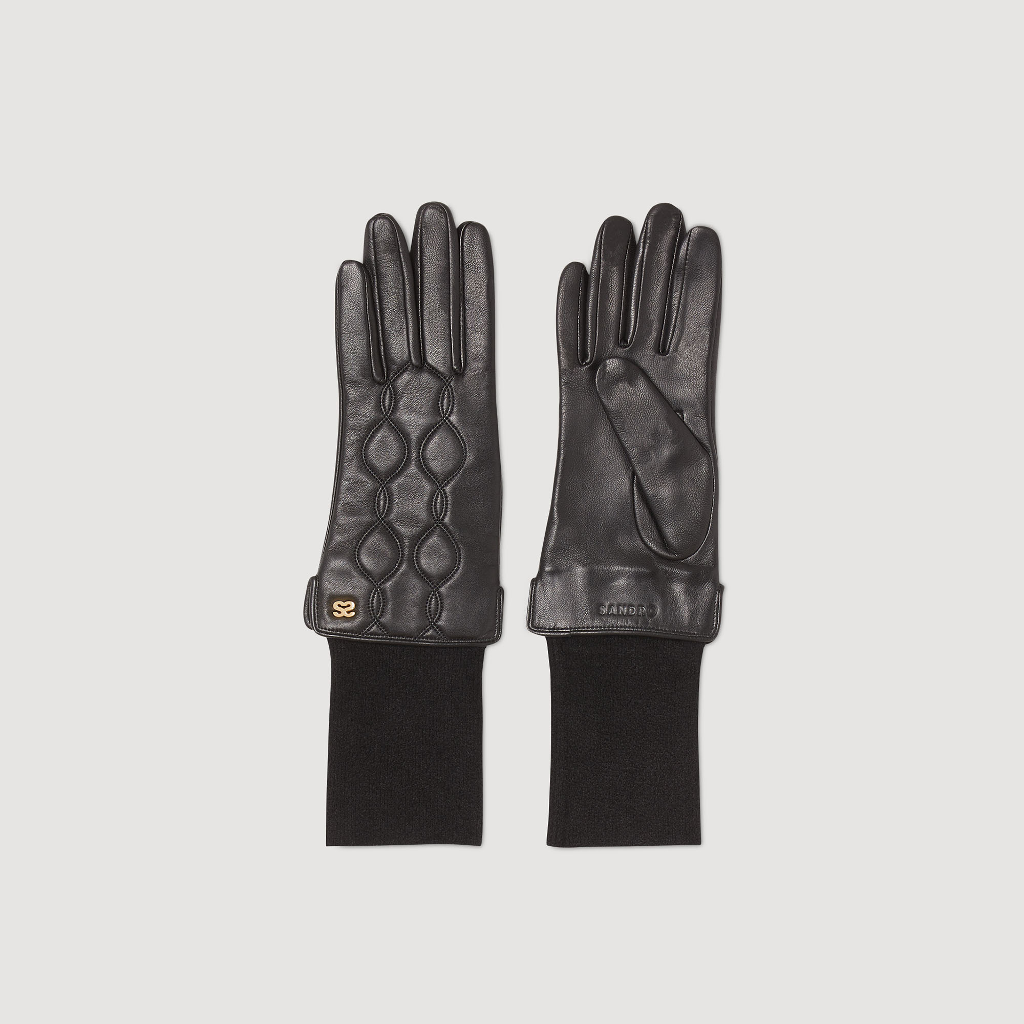 Sandro sheepskin Leather gloves