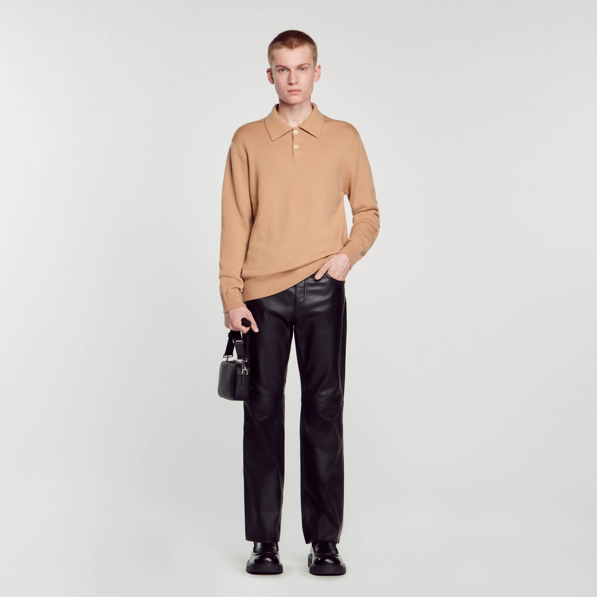 Sandro wool Wool and cashmere polo shirt